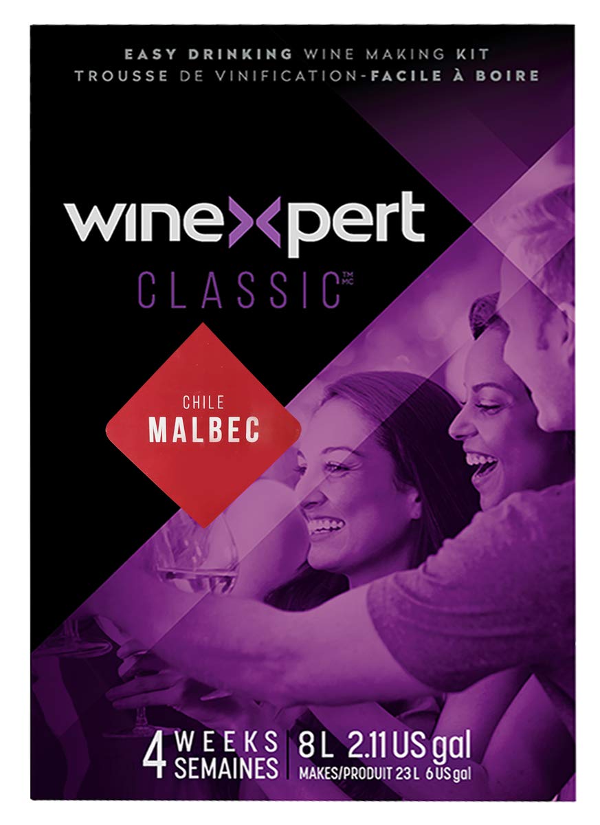 Premium Chilean Malbec Wine Making Kit - HOZQ8-1592 World Vineyard Home Brewing Supplies for Beginners & Enthusiasts | Perfect for Winemaking Hobby, Gifts & Special Occasions