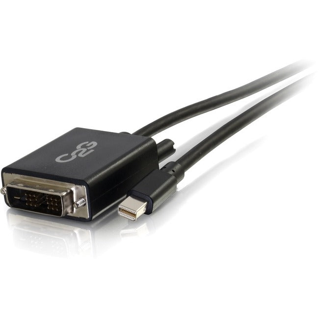 10Ft C2G Mini DisplayPort to DVI Male to Male Cable - High-Speed Digital Video Connector for Monitors, Projectors & Home Theater Setup