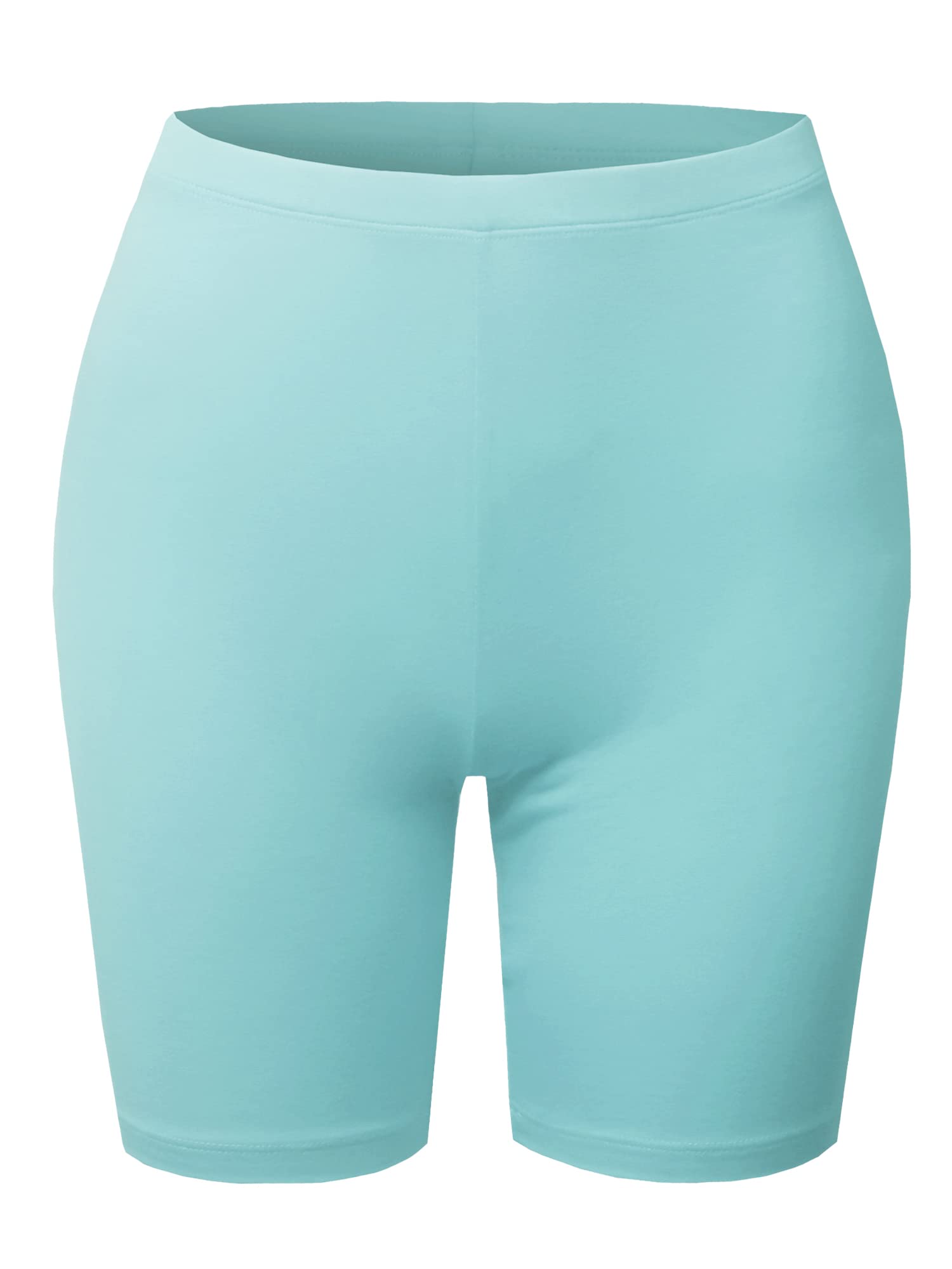 Emma Women's Essential Active Daily Cotton Mid Rise Biker Shorts - Comfortable Workout & Lounge Shorts for Yoga, Running, Gym, and Casual Wear