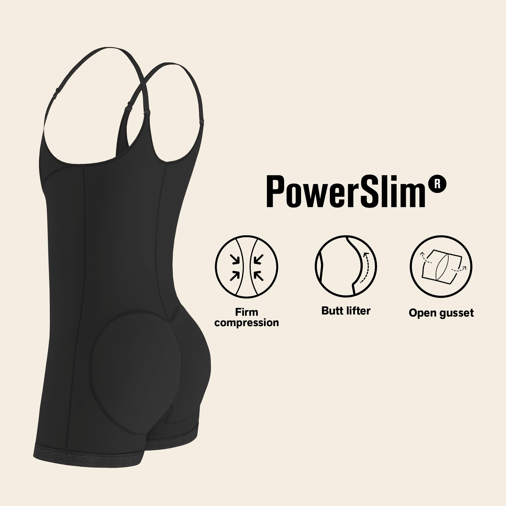 Leonisa Women's Shapewear Bodysuit - High Waist Tummy Control Body Shaper for Slimming & Smoothing - Perfect for Dresses, Workouts & Everyday Wear