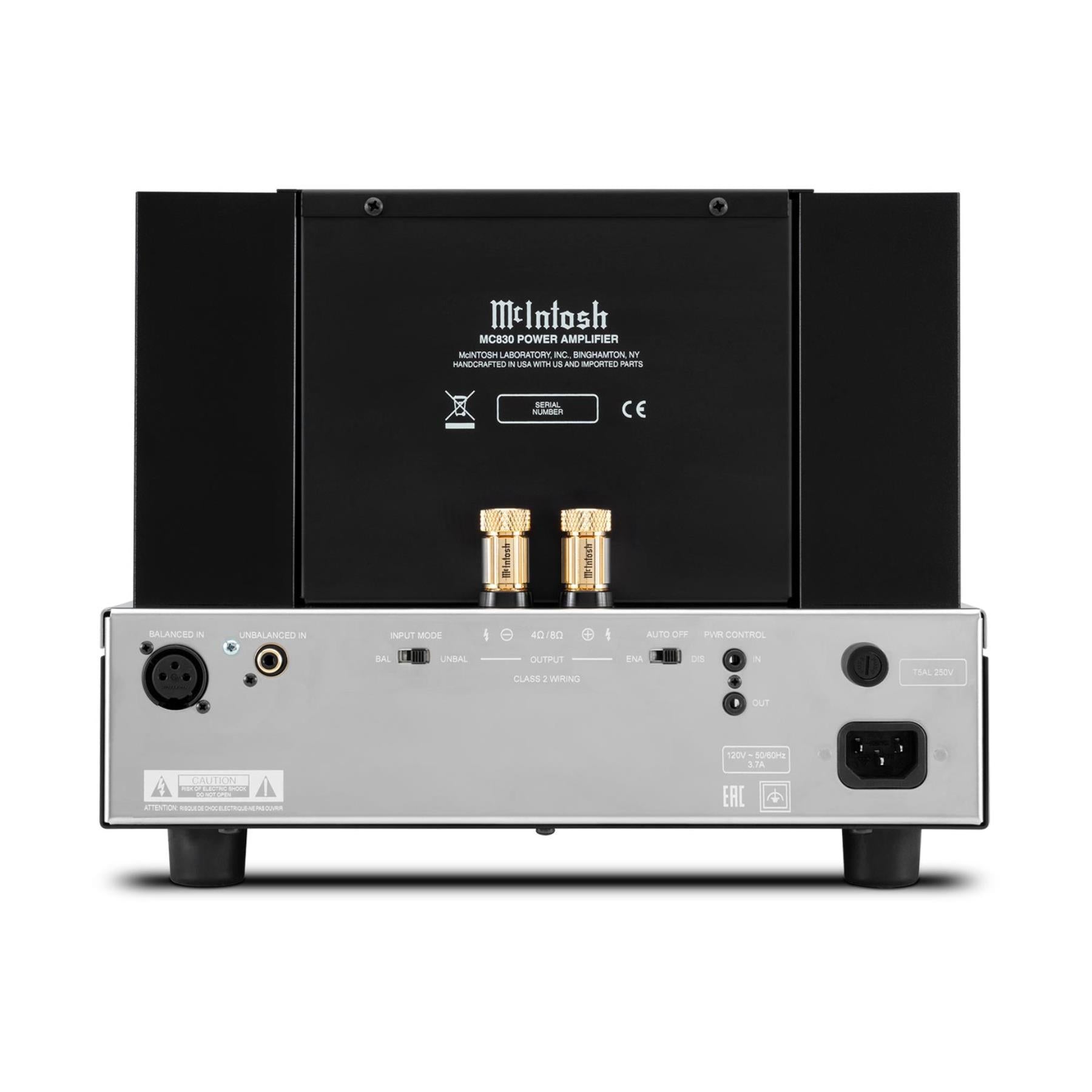 McIntosh MC830 High-Performance 1 Channel Solid State Power Amplifier - Professional Audio & Home Theater Sound System Enhancement