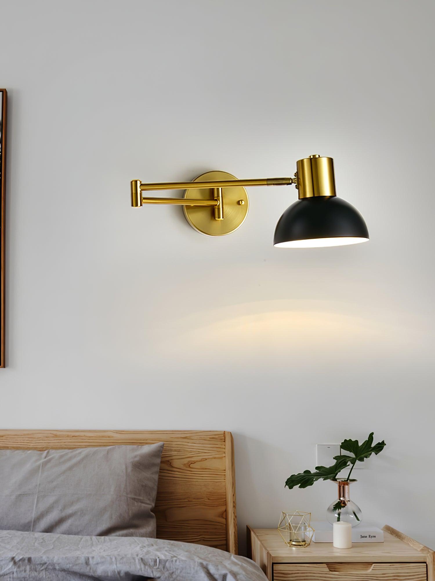 Adjustable Arm Reading Wall Lamp - Dimmable LED Wall Light for Bedroom, Study & Office - Perfect for Night Reading, Working & Relaxing