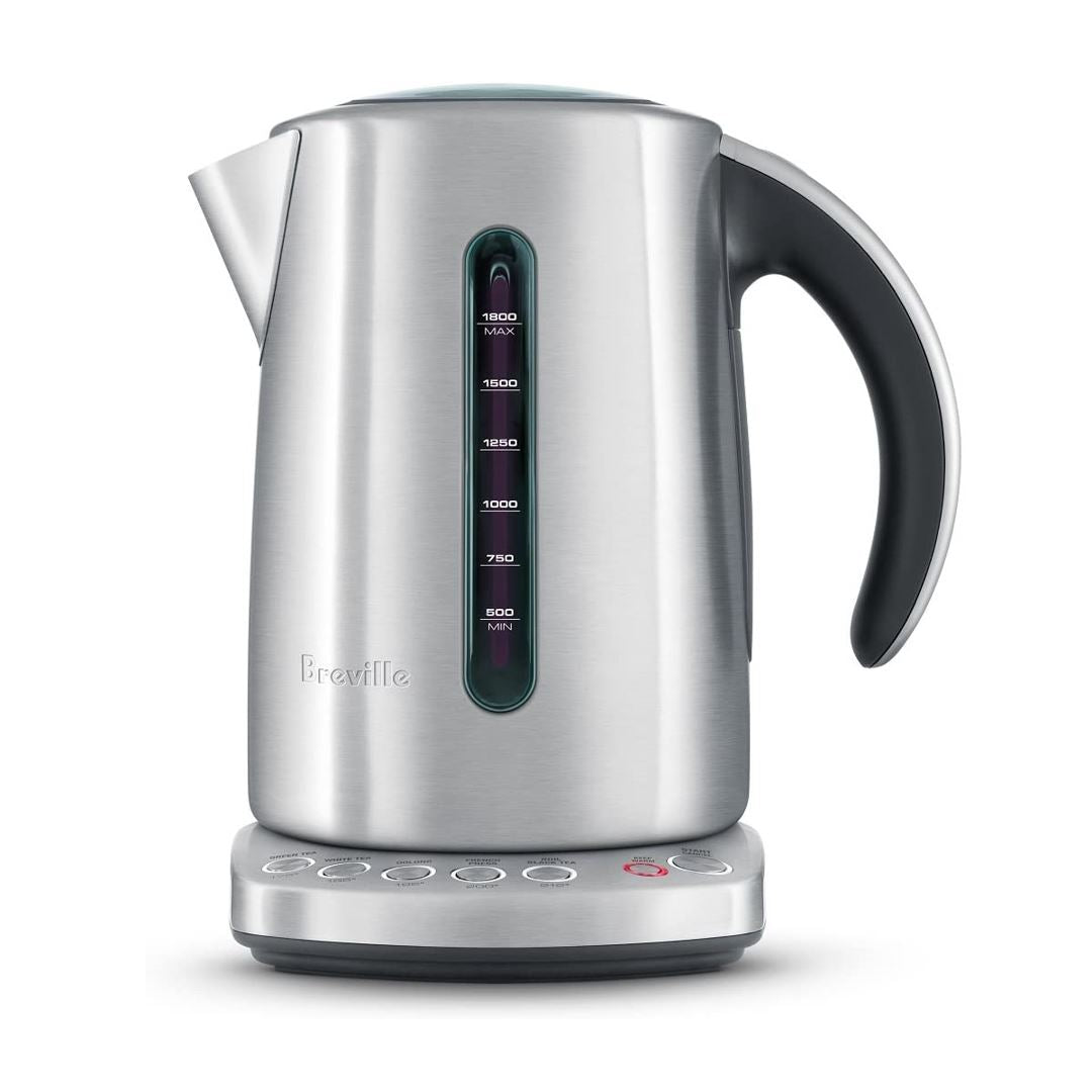 Breville IQ 1.8L Variable Temperature Electric Kettle - Brushed Stainless Steel (BKE820BSS1BCA1) for Coffee, Tea & Home Brewing - Fast Boiling & Precise Temp Control