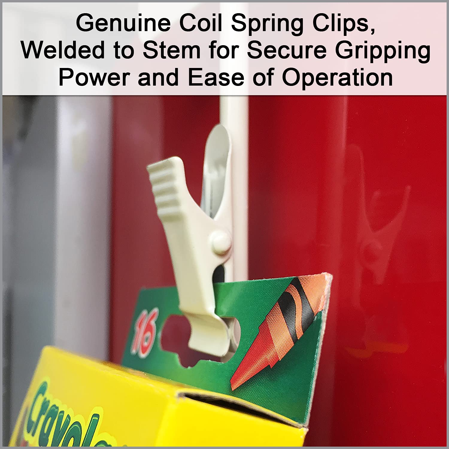 MS-16 Metal Merchandising Strip - 6 Station Retail Display with Powder Coated Steel Wand (17