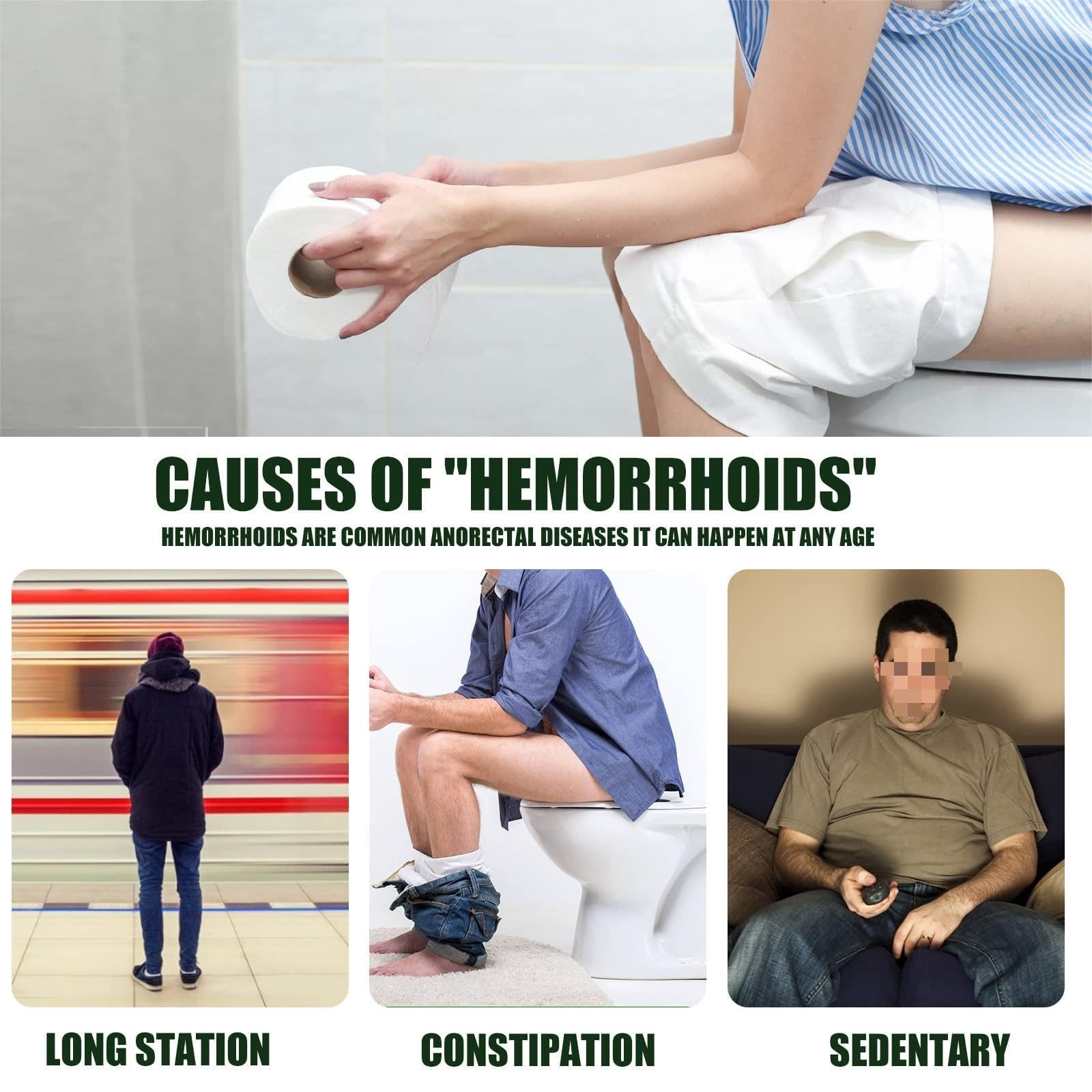Natural Herbal Hemorrhoid Cream for Men & Women - Fast Relief for Itching, Pain & Swelling - Perfect for Home, Travel & Postpartum Care