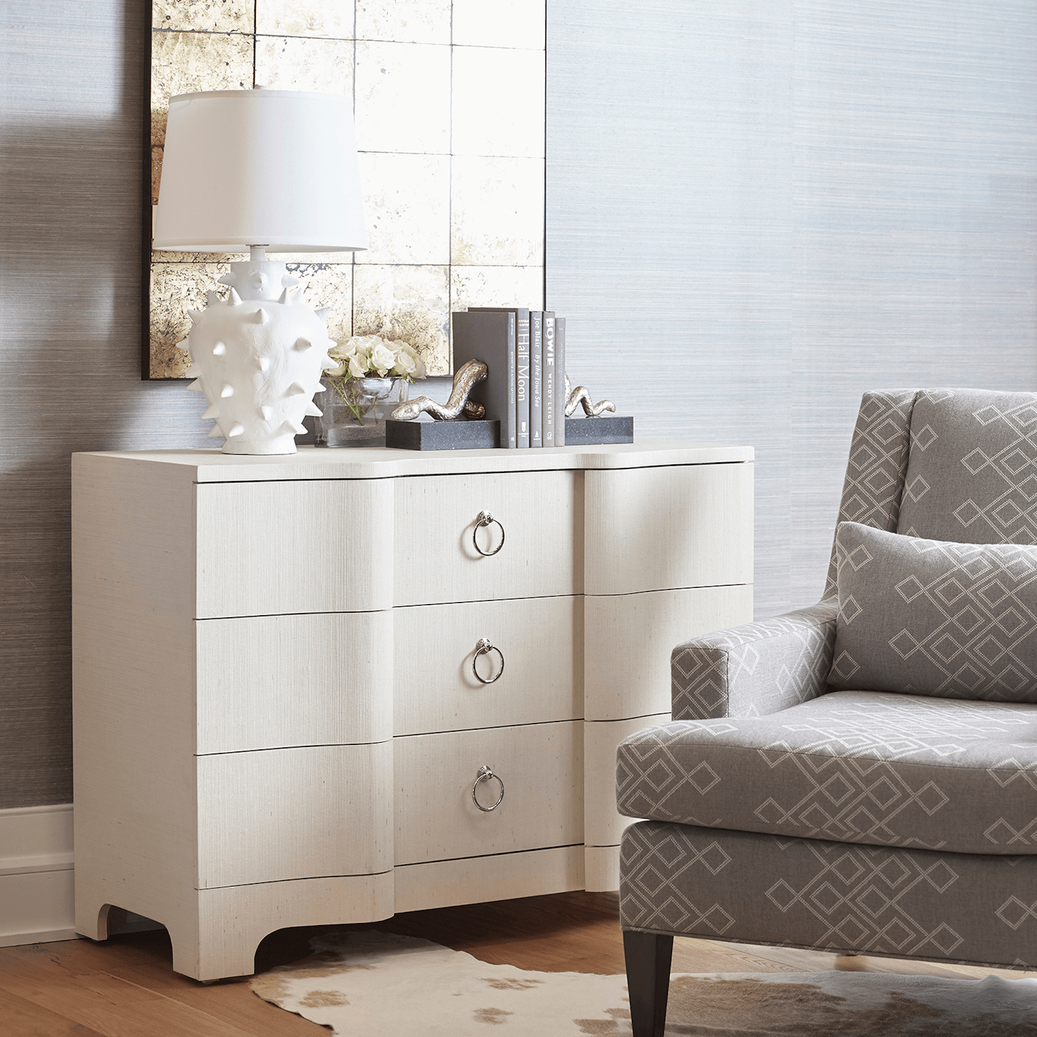 Bardot Large 3 Drawer Dresser - Modern Wooden Storage Cabinet for Bedroom, Living Room & Office Organization | Spacious Chest of Drawers for Clothes, Linens & Home Essentials