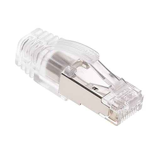CAT.8 Ethernet Connectors RJ45 Shielded Plug with Clear Boot - 20 Pack for High-Speed Networking, Gaming, and Data Centers