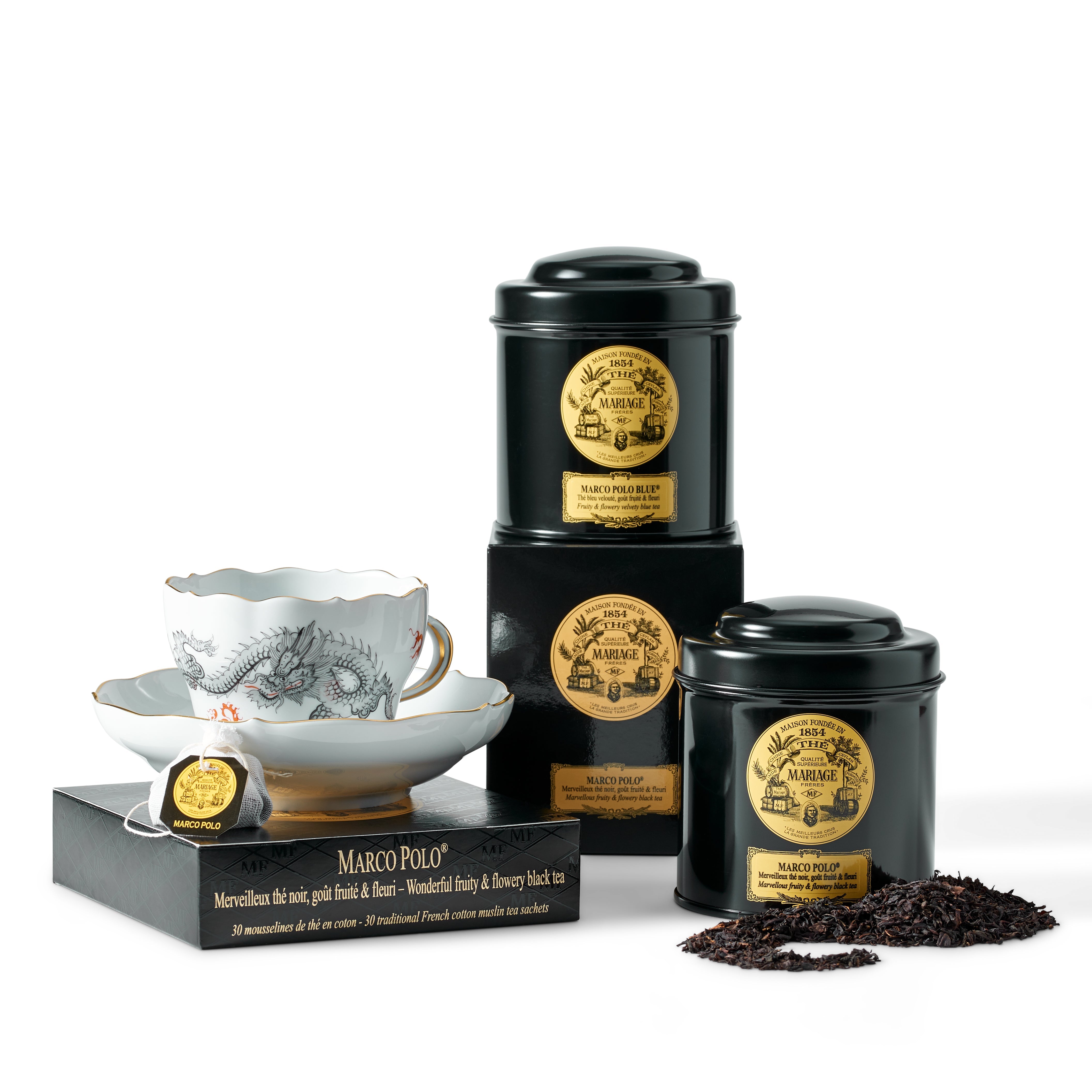 Premium Marco Polo Tea Tin - Elegant Loose Leaf Tea Storage Container for Home & Office - Perfect for Black, Green, Herbal & Oolong Teas