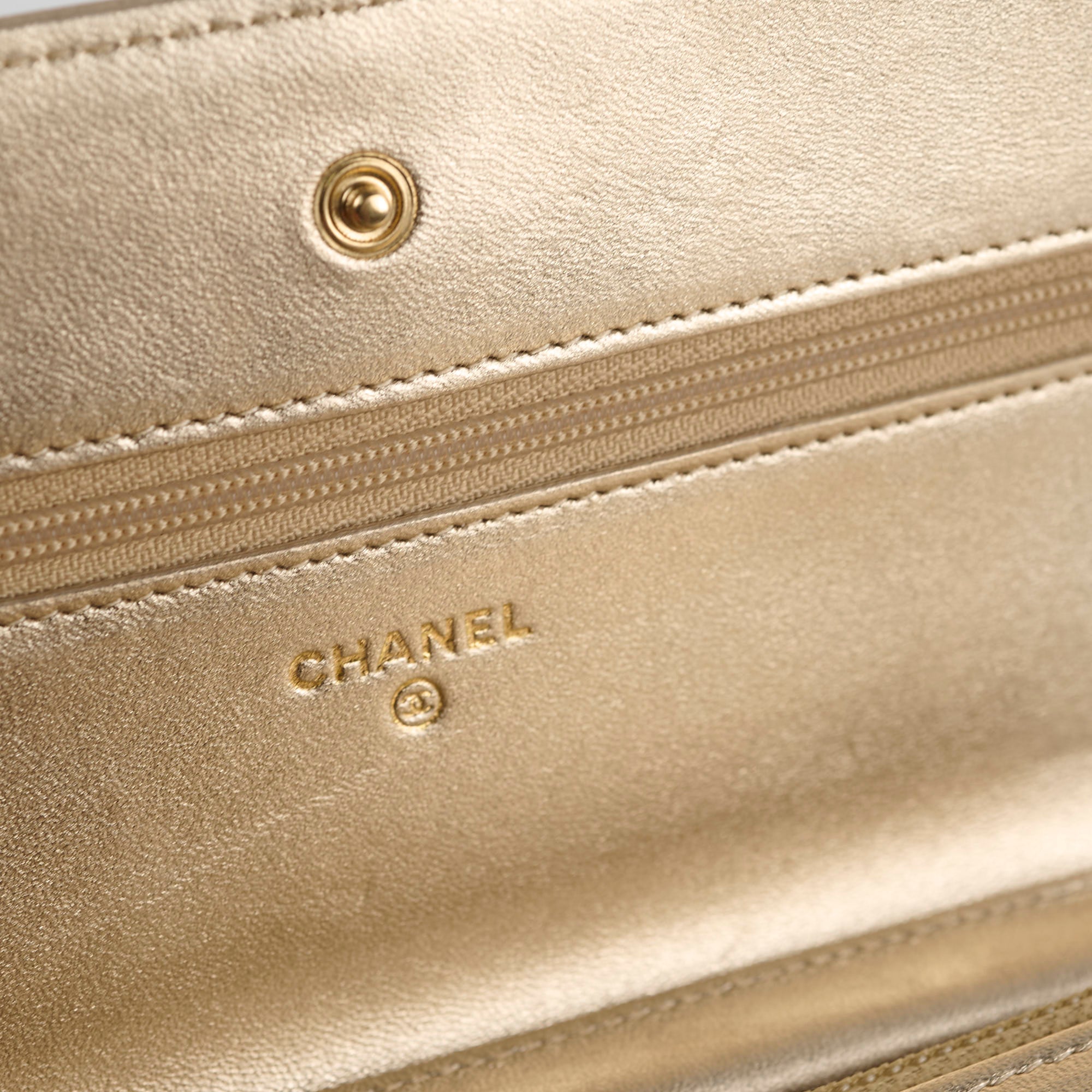 Chanel Metallic Wallet On Chain Gold - Luxury Crossbody Bag for Women, Perfect for Parties, Date Nights & Special Occasions