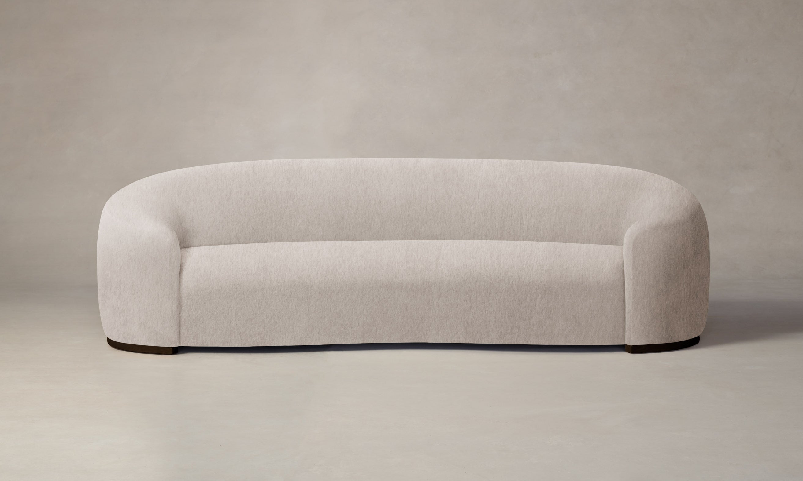 Luxury Chelsea Sofa with Deep Pile Mohair Upholstery in Limestone - Perfect for Living Rooms, Lounges & Cozy Home Decor