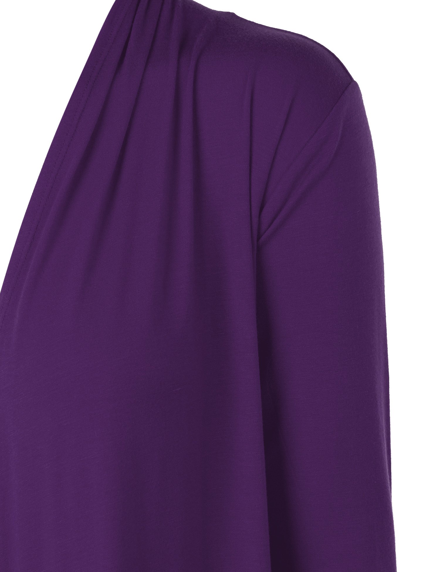 MBJ Women's Draped Open-Front Cardigan Sweater - Soft Long Sleeve Knit Wrap Cover Up for Fall & Winter - Perfect for Office, Date Night and Casual Outfits