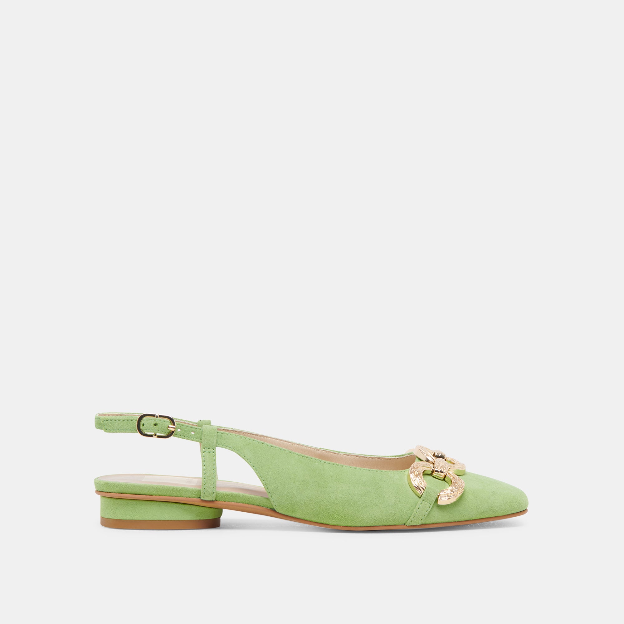 RAMANO FLATS LIME SUEDE - Women's Comfortable Slip-On Loafers for Casual Wear & Office Outfits