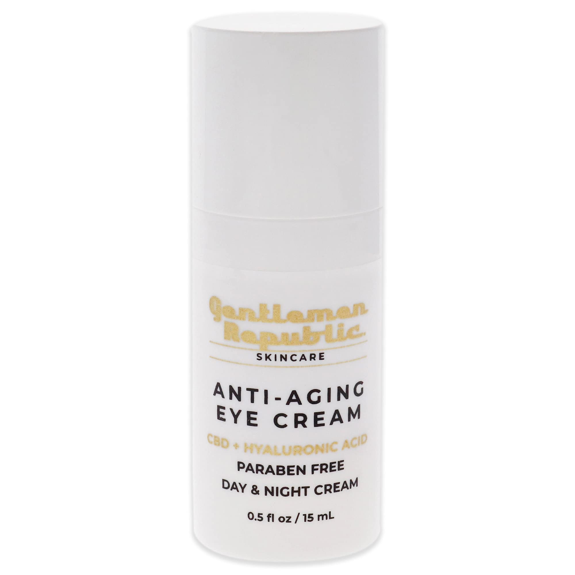 Gentlemen Republic Anti-Aging Eye Cream for Men - Dark Circle & Wrinkle Reduction - 0.5 oz Hydrating Eye Treatment - Perfect for Morning/Night Skincare Routine & Travel
