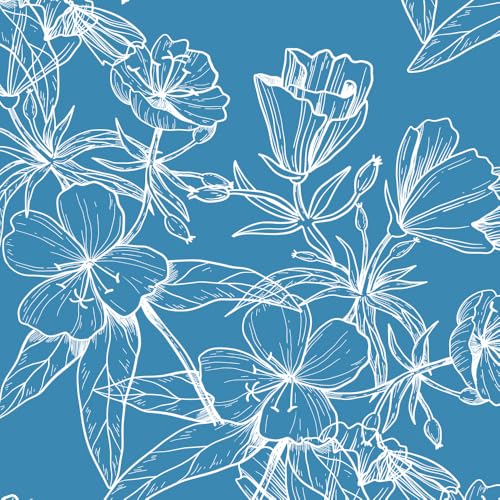 Iris Blue Floral