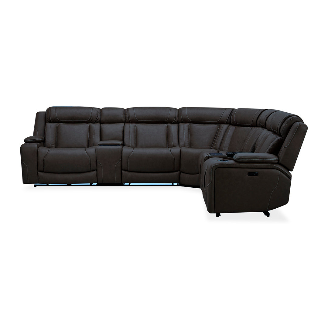 Premium Power Reclining Sectional Sofa with USB Charging - Modern L-Shaped Couch for Living Room, Home Theater & Family Gatherings