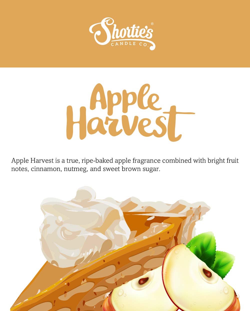 Apple Harvest Soy Votive Candles - Natural Fragrance Scented, 6-Pack Beige Candle Refills - Bakery & Food Scent Collection - Perfect for Home Decor, Relaxation & Gift Giving