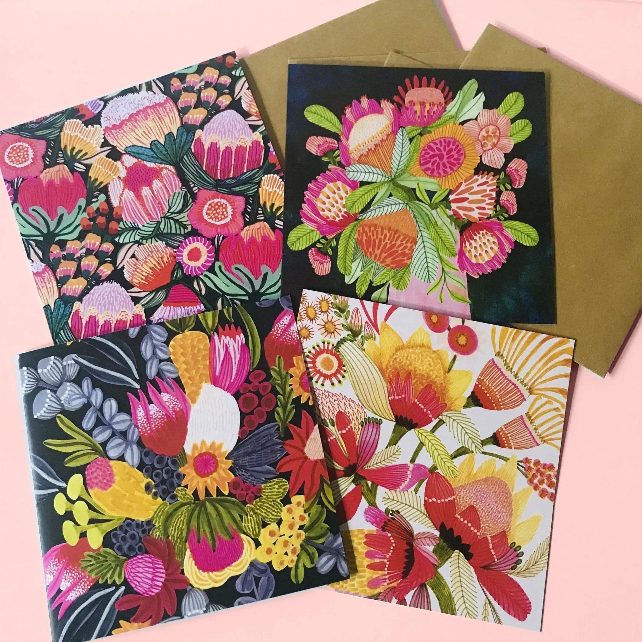 Beautiful Australian Flowers Greeting Cards | Floral Birthday & Thank You Cards | Perfect for Anniversaries, Mother's Day & Special Occasions