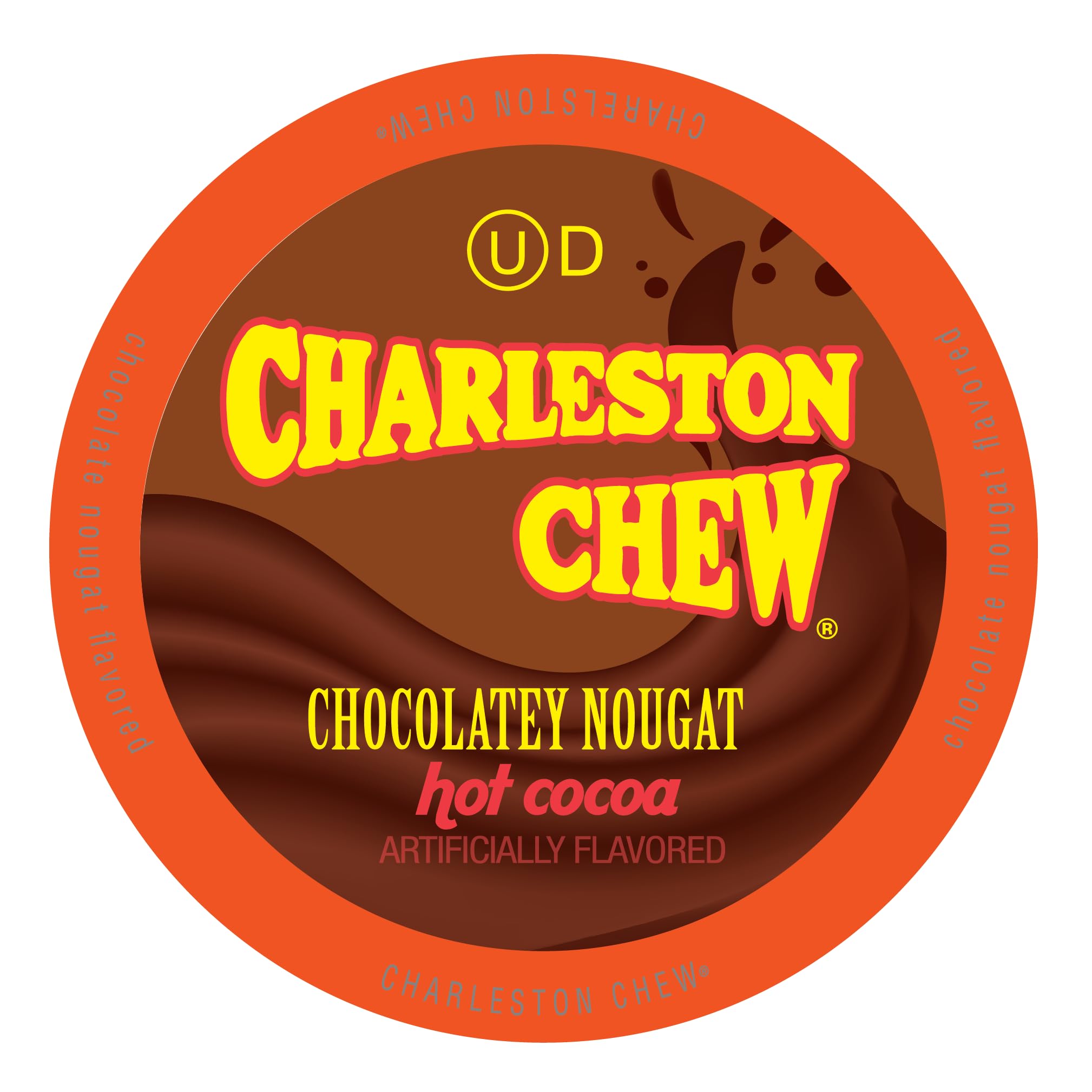 Charleston Chew Chocolate Flavored Hot Chocolate Pods - 72 Count (6 Packs of 12) | Compatible with Keurig 2.0 K-Cup Brewers | Rich Candy Cocoa Mix for Office, Home & Holiday Gifts