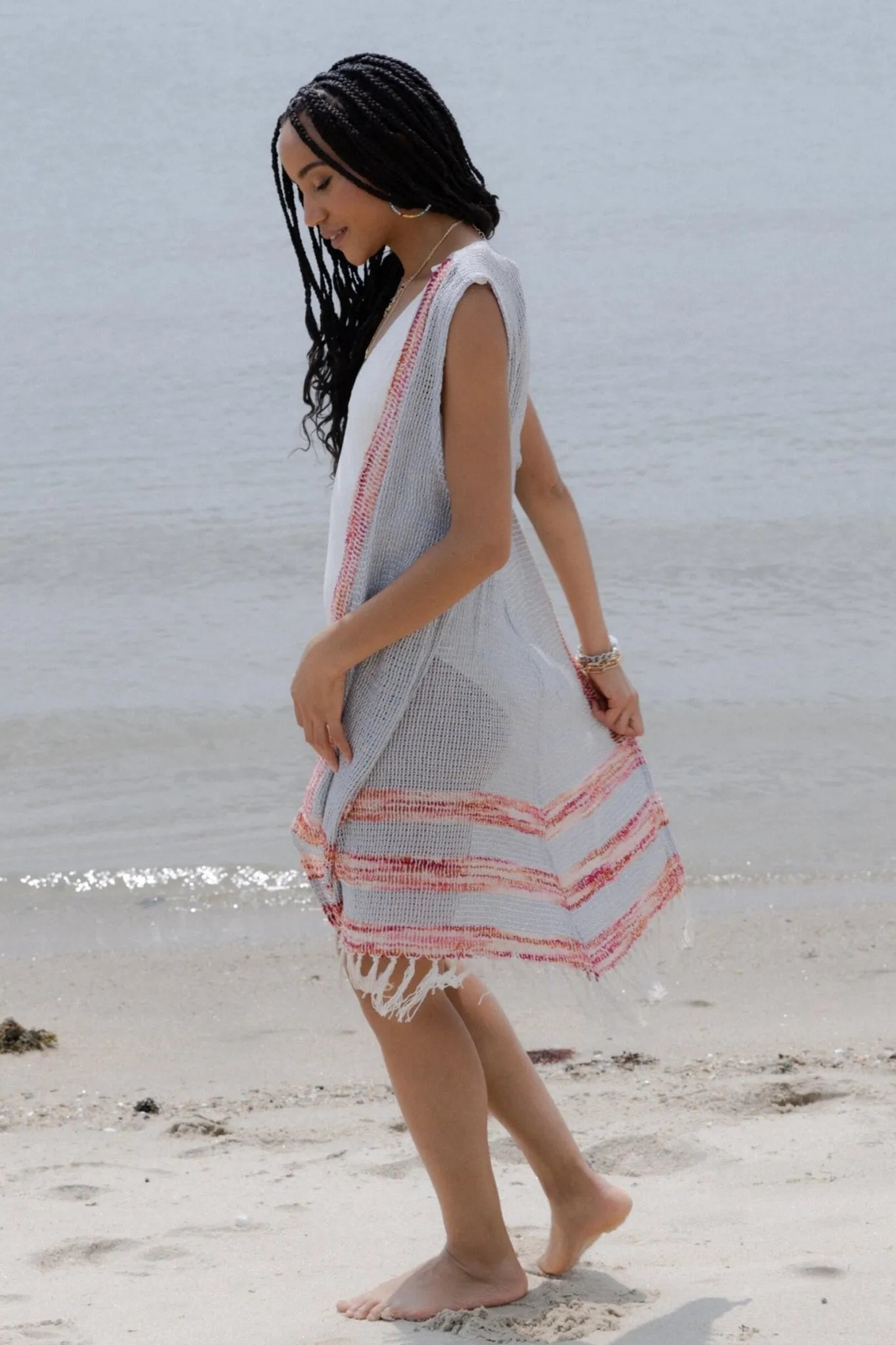 Stylish Fringe Water Vest for Women - Trendy Swim Cover Up for Beach, Pool & Summer Outings