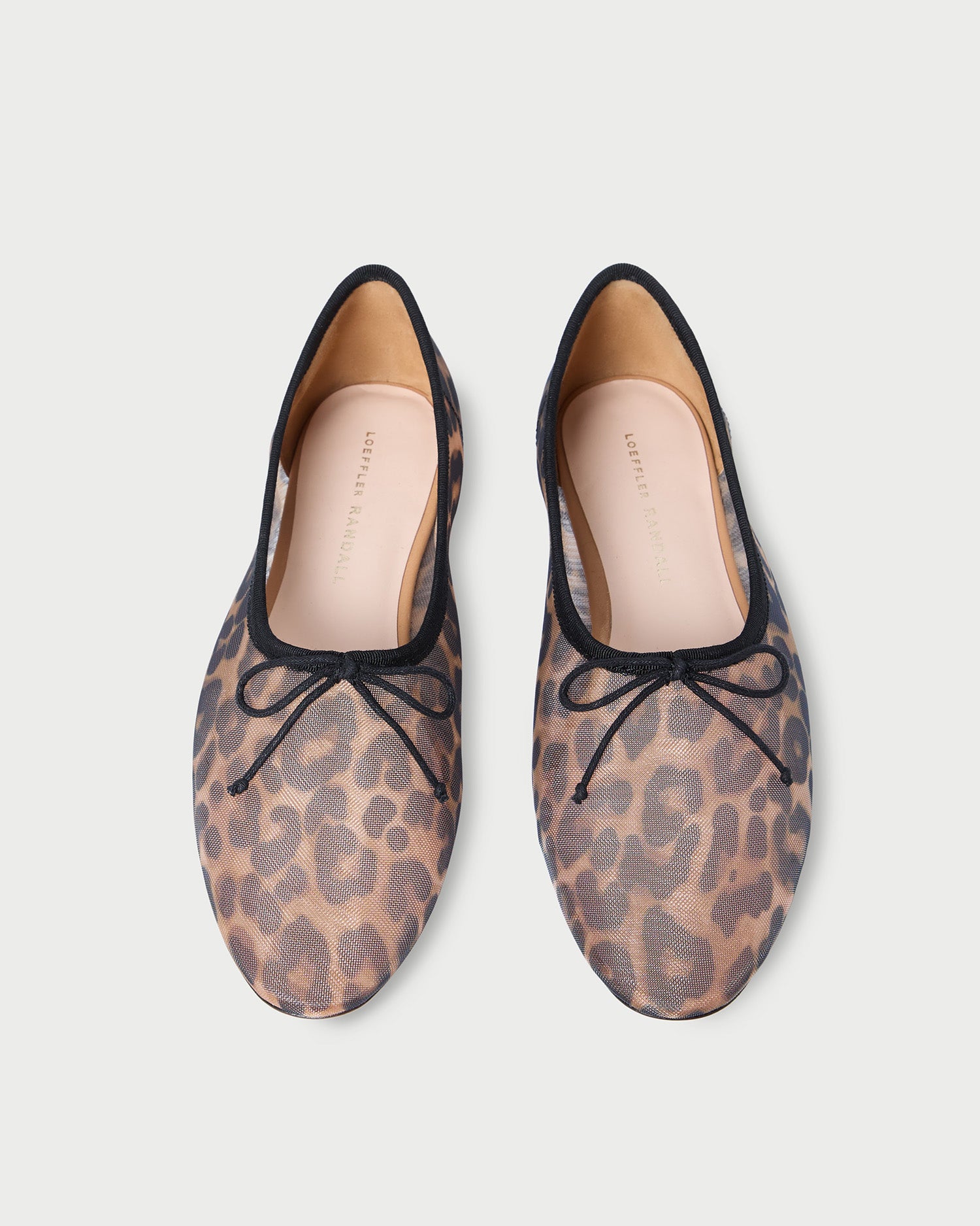 Landon Leopard Mesh Ballet Flat Shoes - Women's Comfortable Slip-On Loafers for Casual Wear, Office & Dance