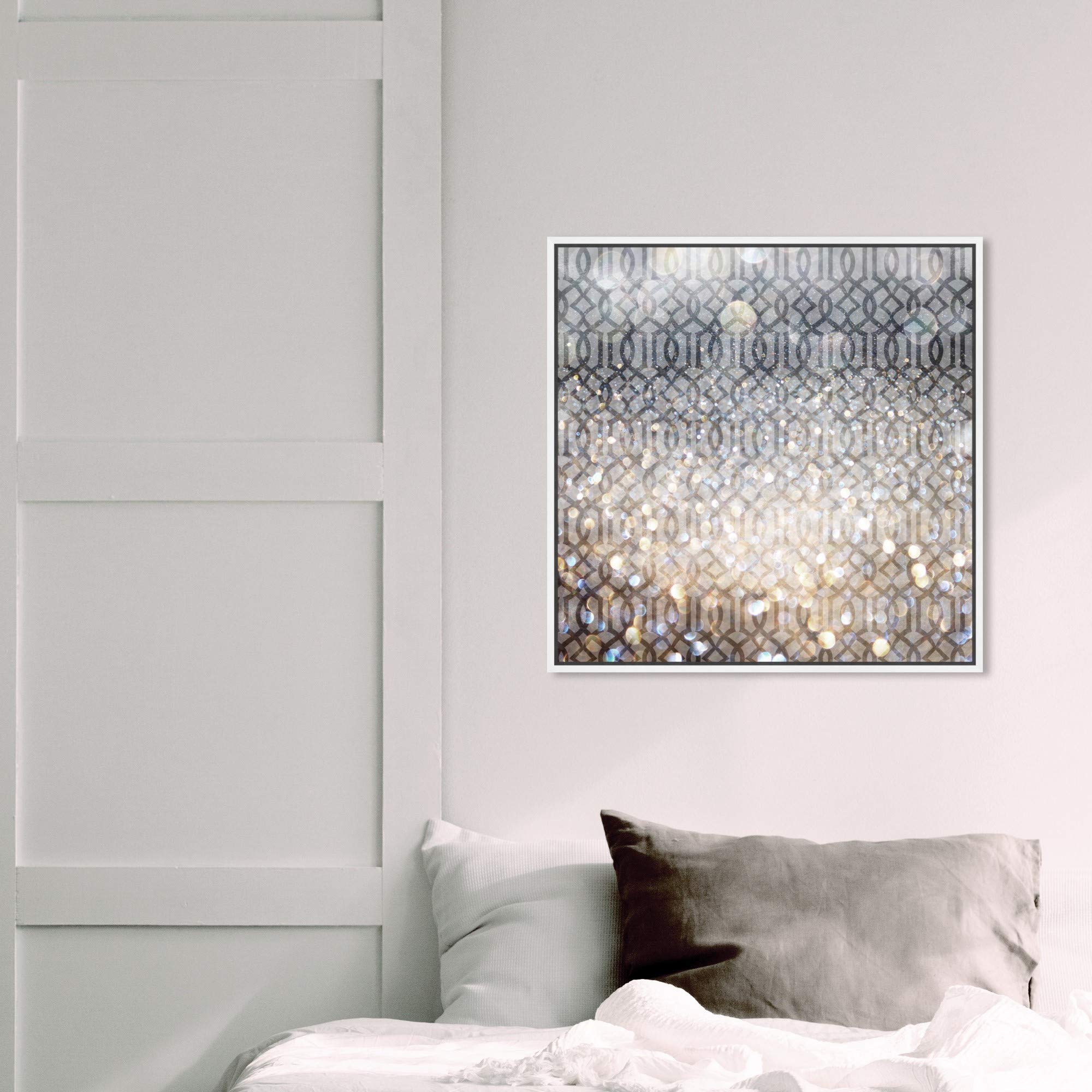 Abstract Framed Wall Art Canvas Prints - 'Floresque' Floral Patterns for Modern Home & Office Decor | Living Room, Bedroom, Dining Room Wall Decor