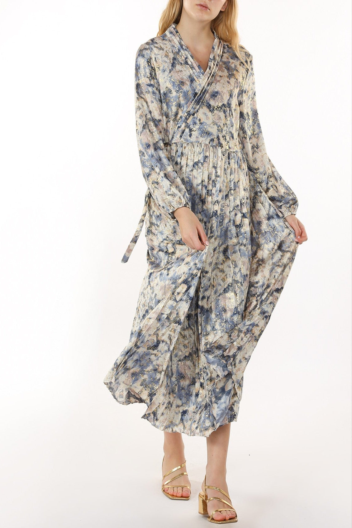 Stylish Saltwater Abstract Print Midi Dress for Women - Perfect for Beach Vacations, Summer Parties & Casual Outings