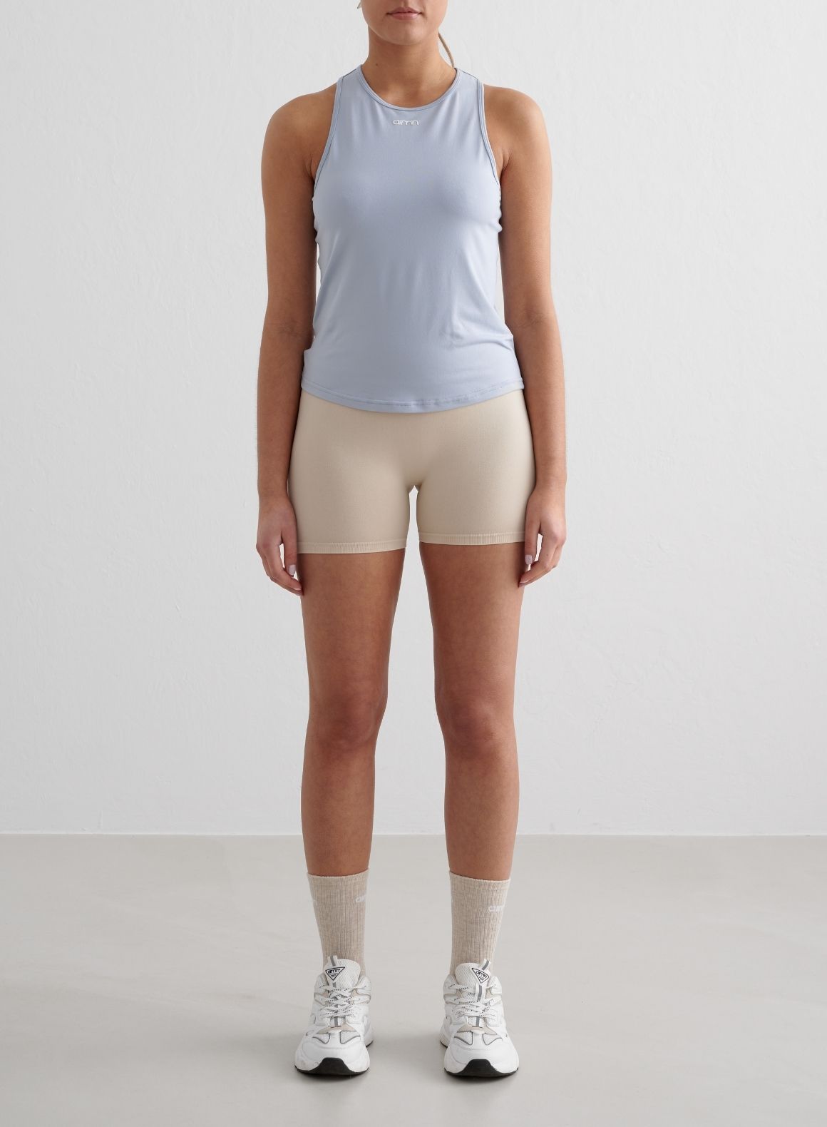 Cloudy Blue Soft Basic Singlet for Women - Comfortable Casual Tank Top - Perfect for Yoga, Lounge & Everyday Wear