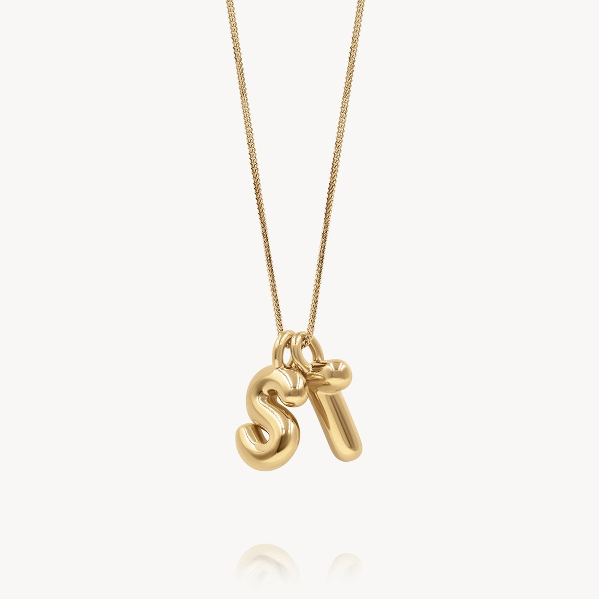 Helium Initial Necklace - Personalized Name Necklace for Women, Custom Letter Pendant Jewelry - Perfect for Gifts, Anniversaries, and Everyday Wear