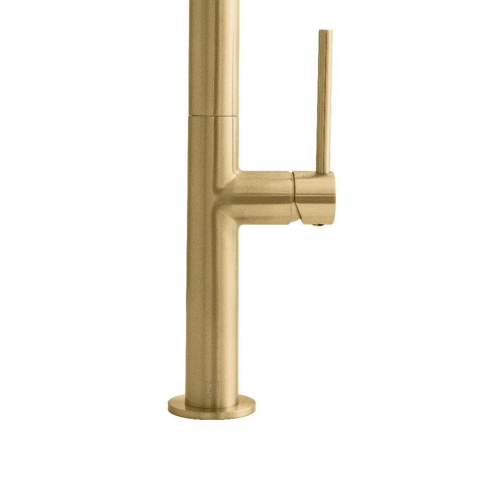 ZLINE Voltaire Pull Down Single Handle Kitchen Faucet in Champagne Bronze - Modern Touchless Design for Easy Cooking & Cleaning (VLT KF CB)
