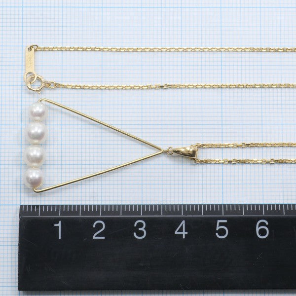 18K Yellow Gold Pearl Necklace for Women - Elegant & Timeless Jewelry Gift for Birthday, Anniversary & Special Occasions
