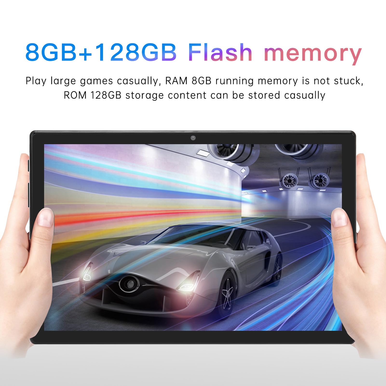 10.1 Inch HD Tablet with 5G WiFi - Dual SIM Dual Standby Android 11 Tablet PC - Perfect for Online Learning, Work & Entertainment (Blue)
