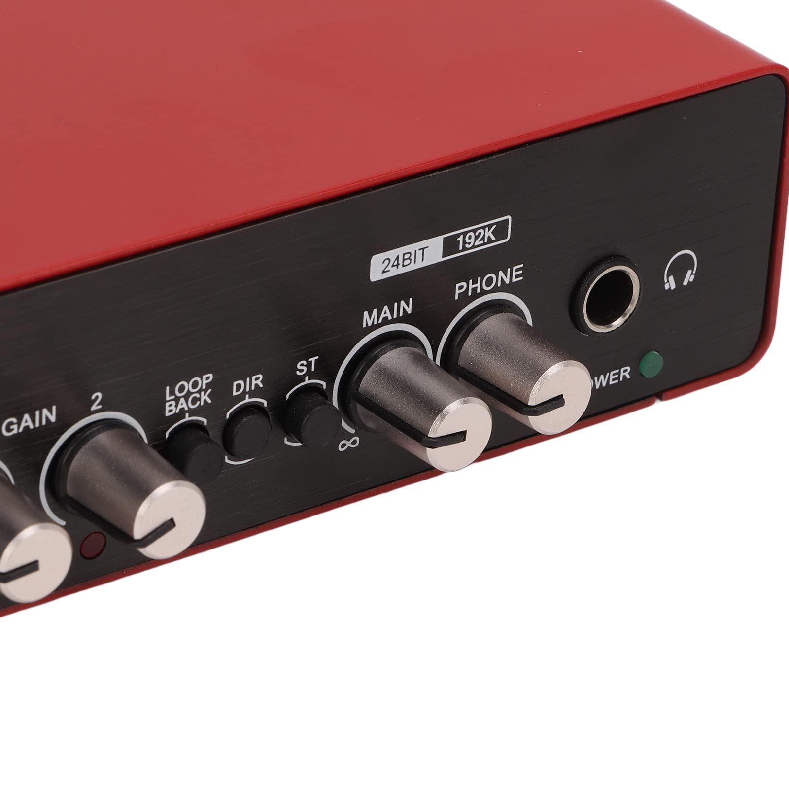 Tangxi USB Sound Card 24 Bit 192kHz HD Audio Interface - External Sound Card for Laptop, PC, Smartphone with Gain Knob & Low Cut High Pass Filter - Perfect for Music Production, Gaming & Streaming