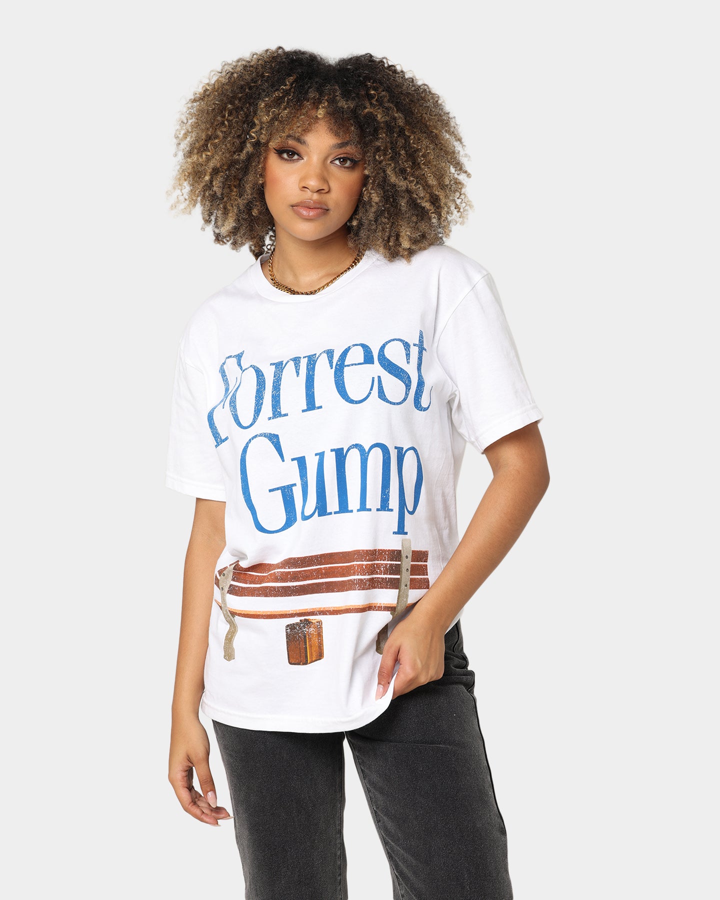 Vintage Forest Gump T-Shirt - White Cotton Retro Movie Tee for Men & Women - Perfect for Casual Wear, Movie Nights & Fan Gifts