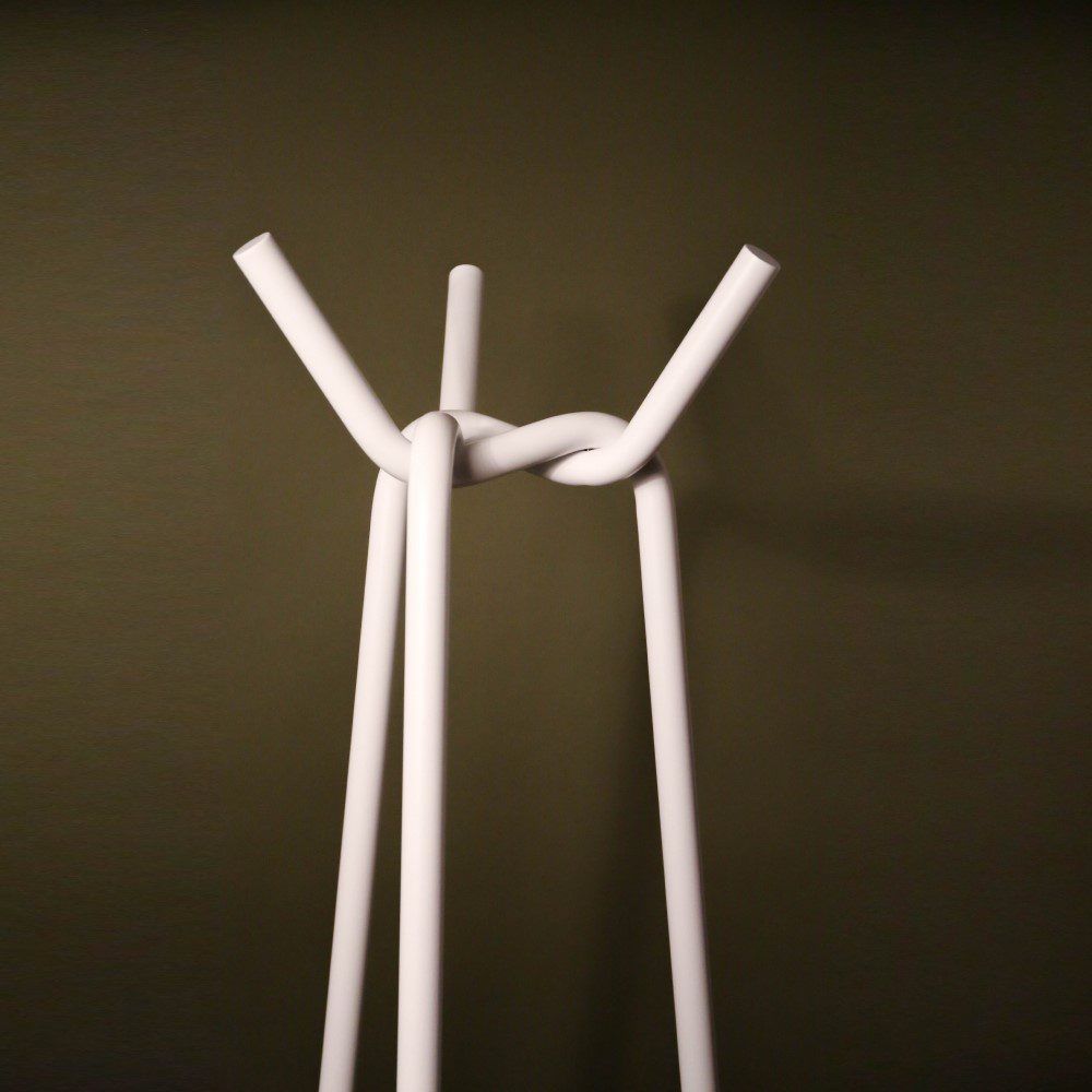 HAY Knit Coat Rack - Modern White Wall Mounted Hooks for Hats, Jackets & Bags | Perfect for Entryway, Bedroom & Hallway Organization