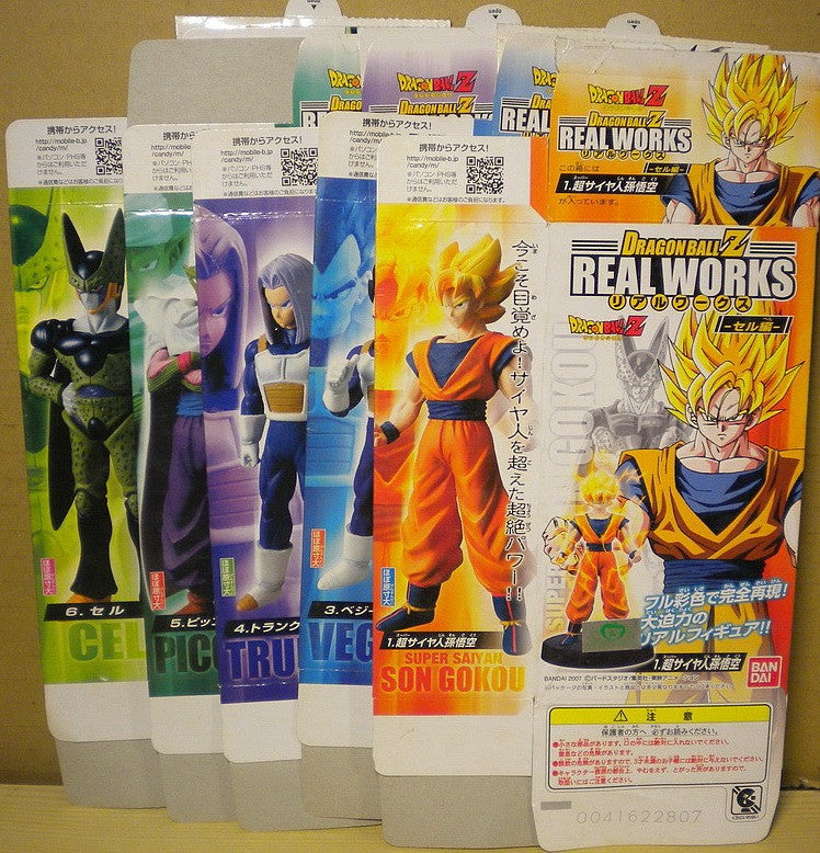Bandai Dragon Ball Z DBZ Real Works Cell Edition 5-Piece Trading Figure Collection Set - Perfect for Anime Fans, Collectors & Display in Home/Office