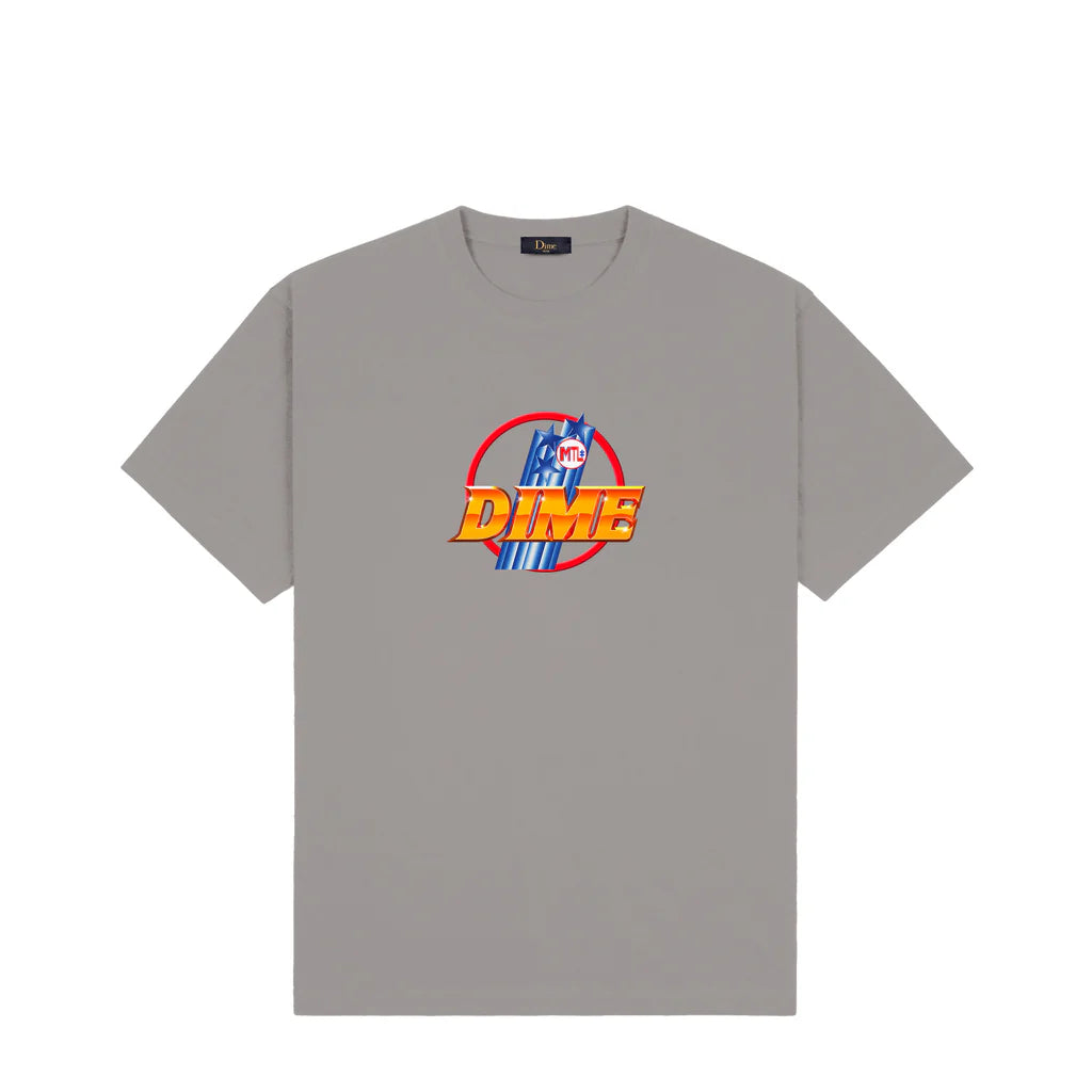 Dime Lance T-Shirt for Men - Comfortable Cotton Crewneck Tee (Charcoal Gray) - Casual Wear, Street Style & Everyday Outfits