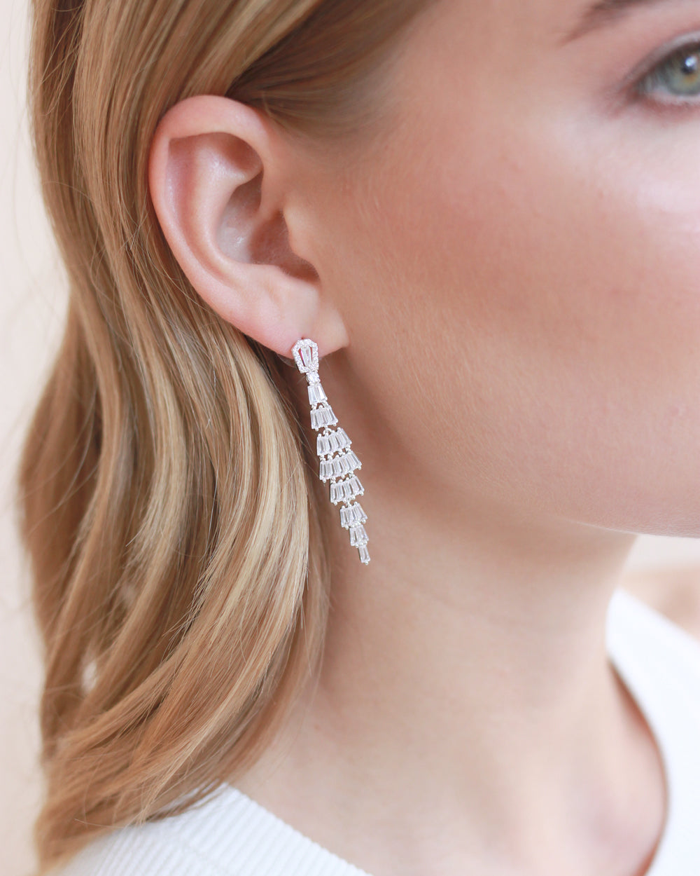 Sutton CZ Stud Earrings for Women - Sparkling Cubic Zirconia Earrings for Everyday Wear & Special Occasions