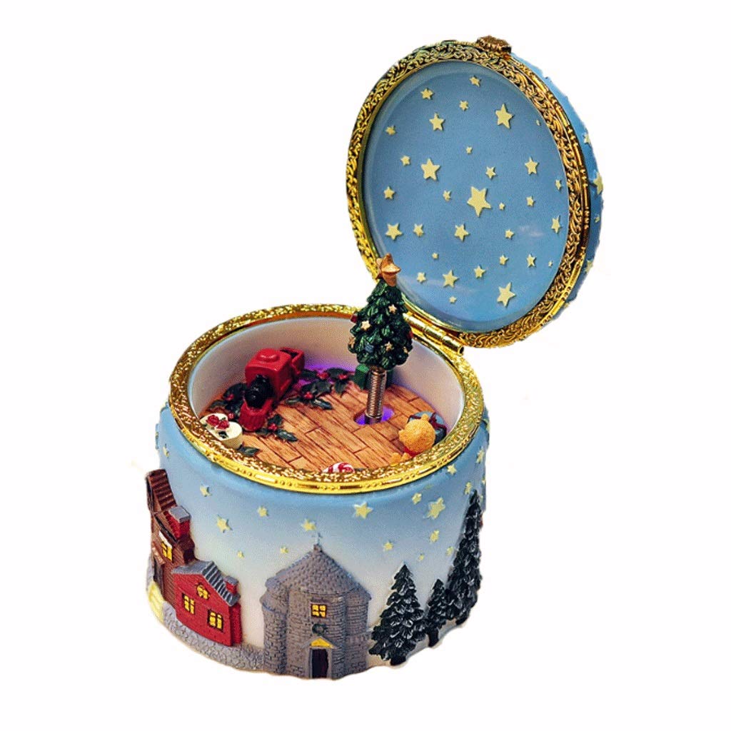 Xilinshop Christmas Musical Box - Rotating Elk & Tree with Music - Unique Holiday Gift for Birthdays, Christmas & Stocking Stuffers (Merry Christmas Color) - Perfect for Home Decor, Party Favors & Festive Celebrations