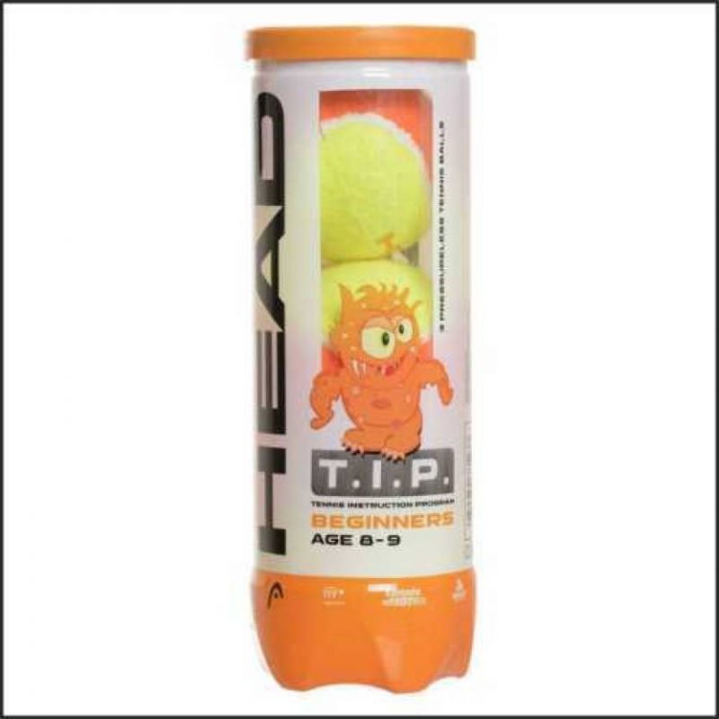 Head TIP Orange 3 Ball Tennis Training Balls - Perfect for Practice, Coaching & Recreational Play