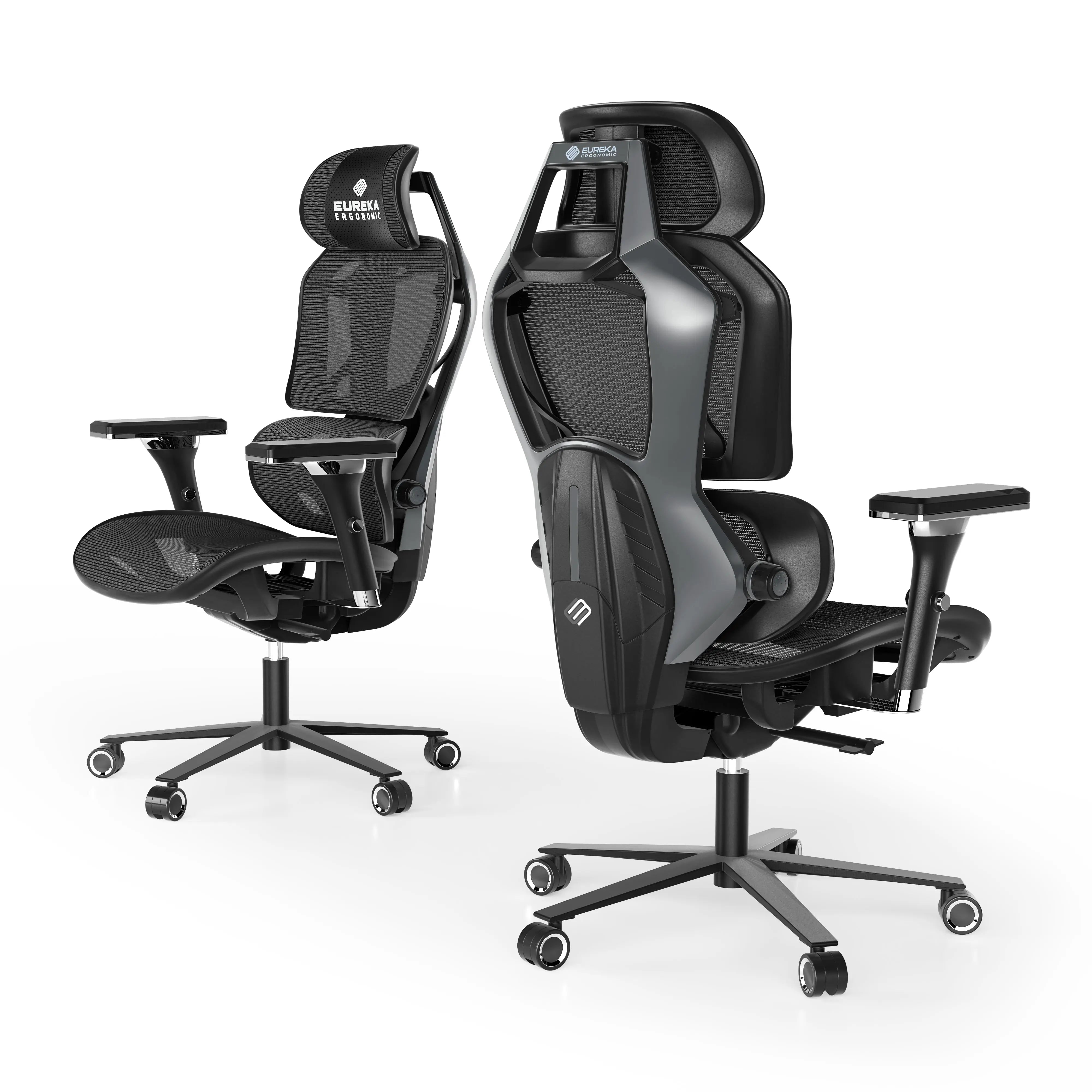 Typhon Hybrid Ergonomic Gaming Chair - Adjustable Lumbar Support & Headrest for PC, Office & Console Gaming - Comfortable Racing Style Chair for Long Hours of Work or Play