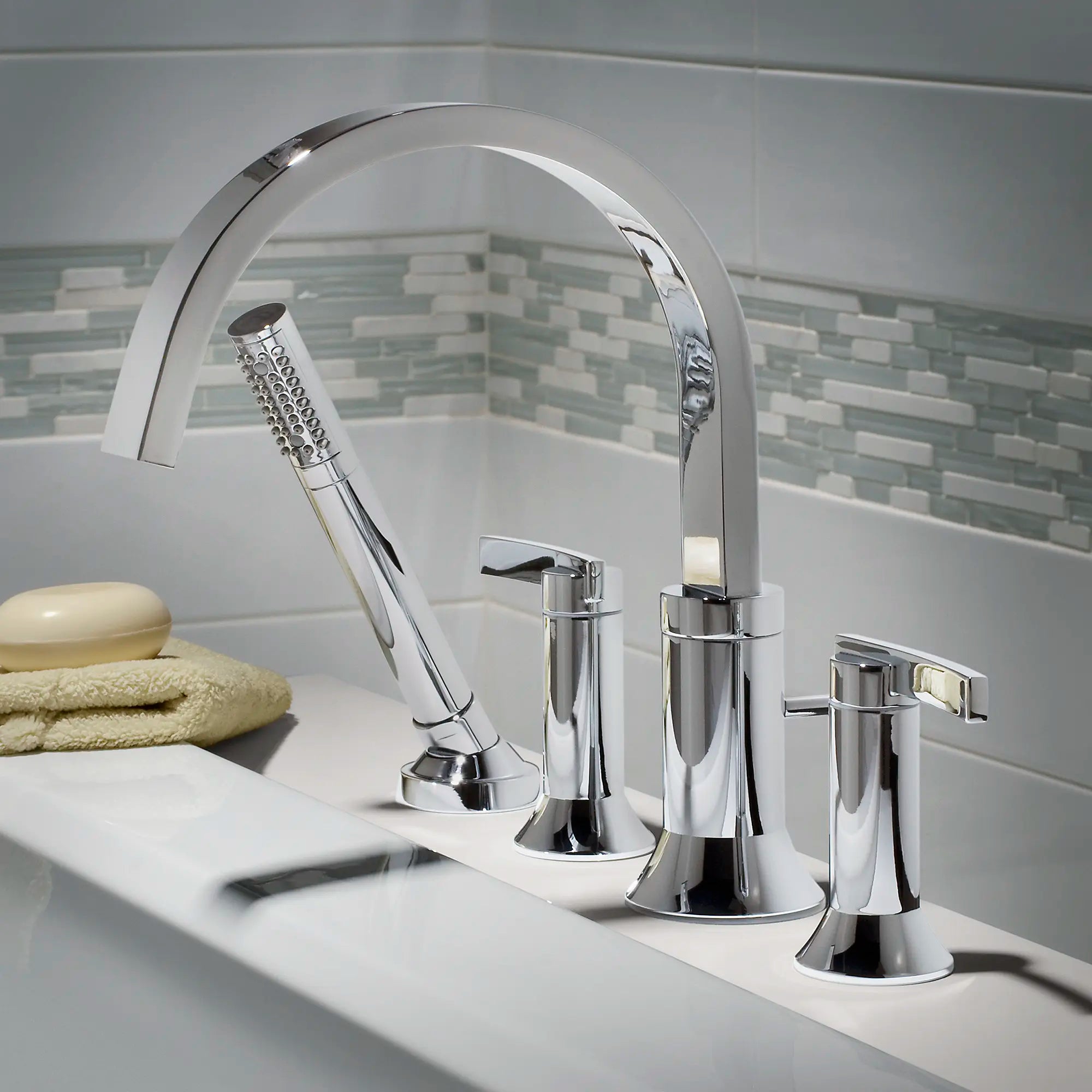 Berwick® Bathtub Faucet with Personal Shower - Flash® Rough-In Valve with Lever Handles - Perfect for Bathroom Renovation & Spa-Like Shower Experience