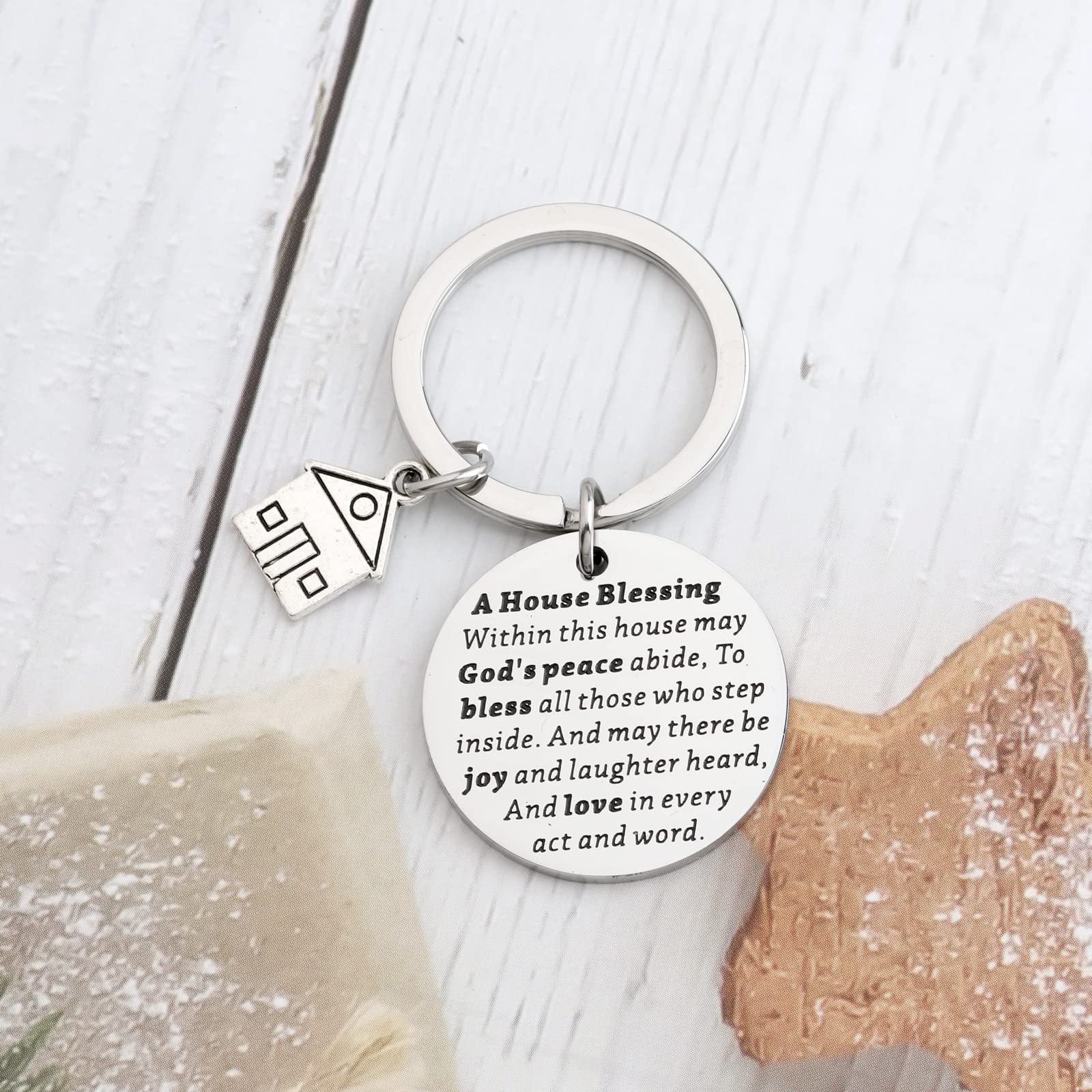 MYOSPARK New House Keychain - Elegant Homeowner Jewelry Gift for Women, First Home & Housewarming Present, House Blessing Keepsake - Perfect for New Home Celebrations & Special Occasions