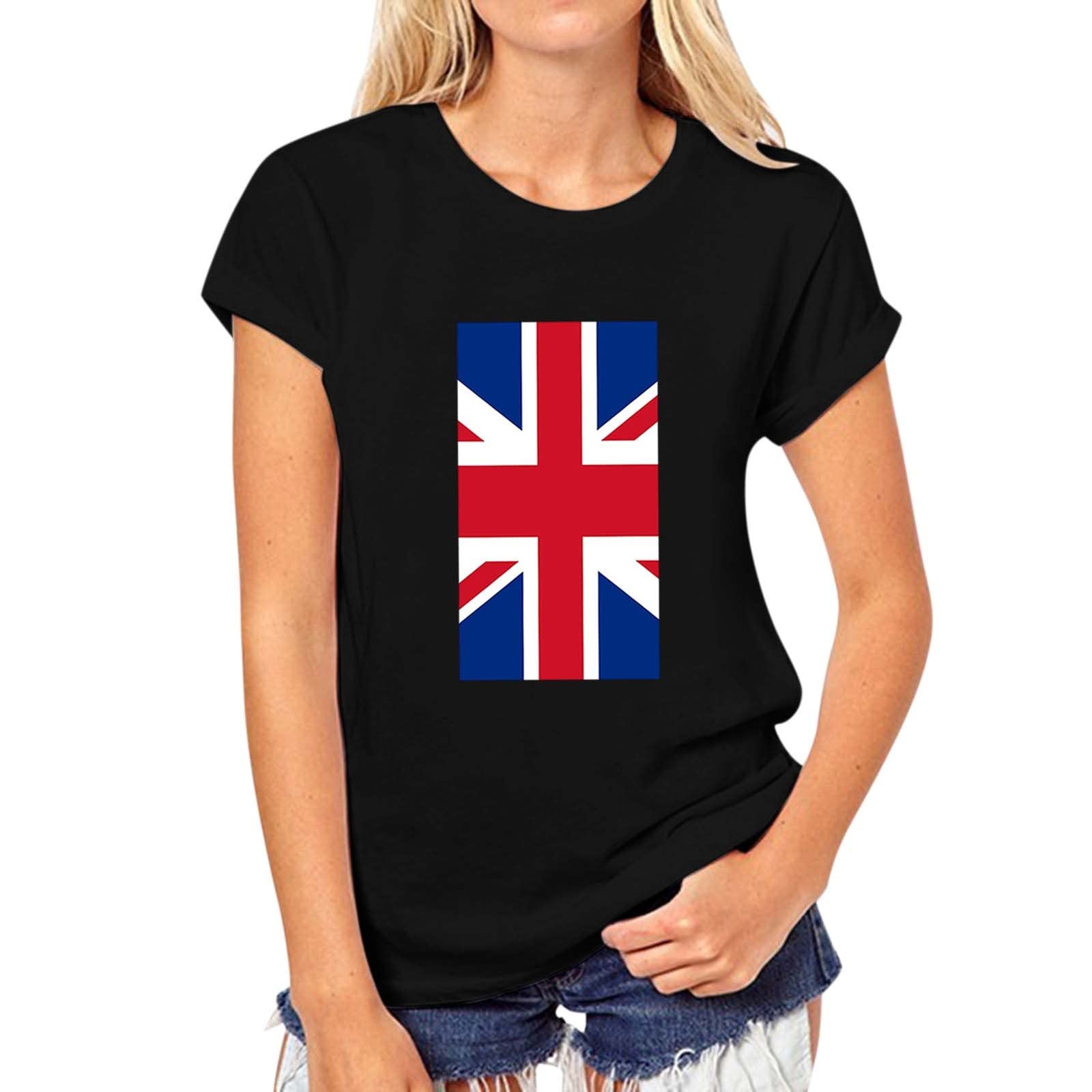 Women's Floral Printed Short Sleeve Crew Neck T-Shirt - Summer Casual Loose Fit Top - Perfect for Beach Outings, Picnics & Everyday Wear