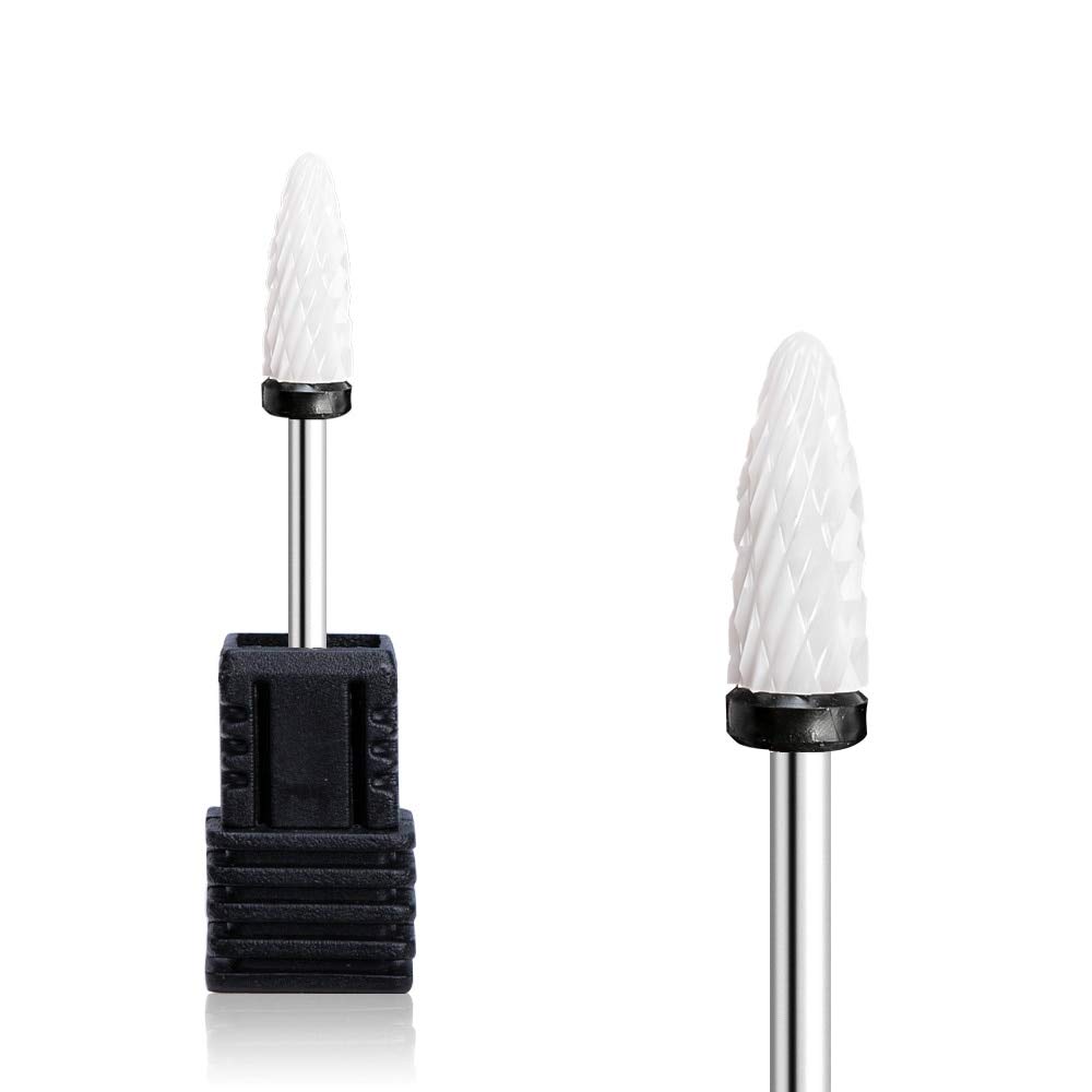 Professional Ceramic Carbide Nail Drill Bits - High-Speed Rotating Burr Milling Cutters for Electric Nail Drill Machine | Perfect for Manicure & Pedicure Salon Tools | At-Home Nail Care & Professional Salon Use