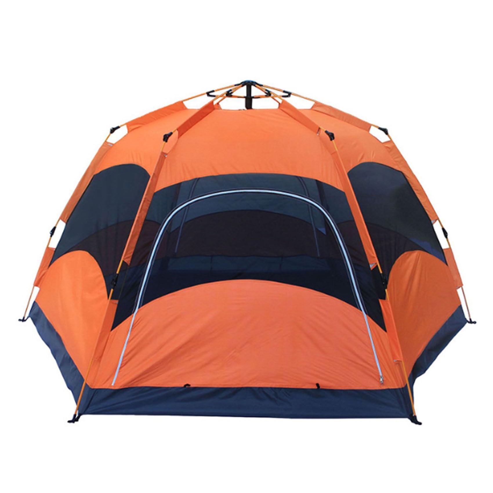 3 Season Lightweight Pop Up Camping Tent - 3 Person Hexagonal Tunnel Tent for Backpacking, Festivals & Beach Holidays | Easy Setup Outdoor Gear for Hiking, Camping & Travel Adventures