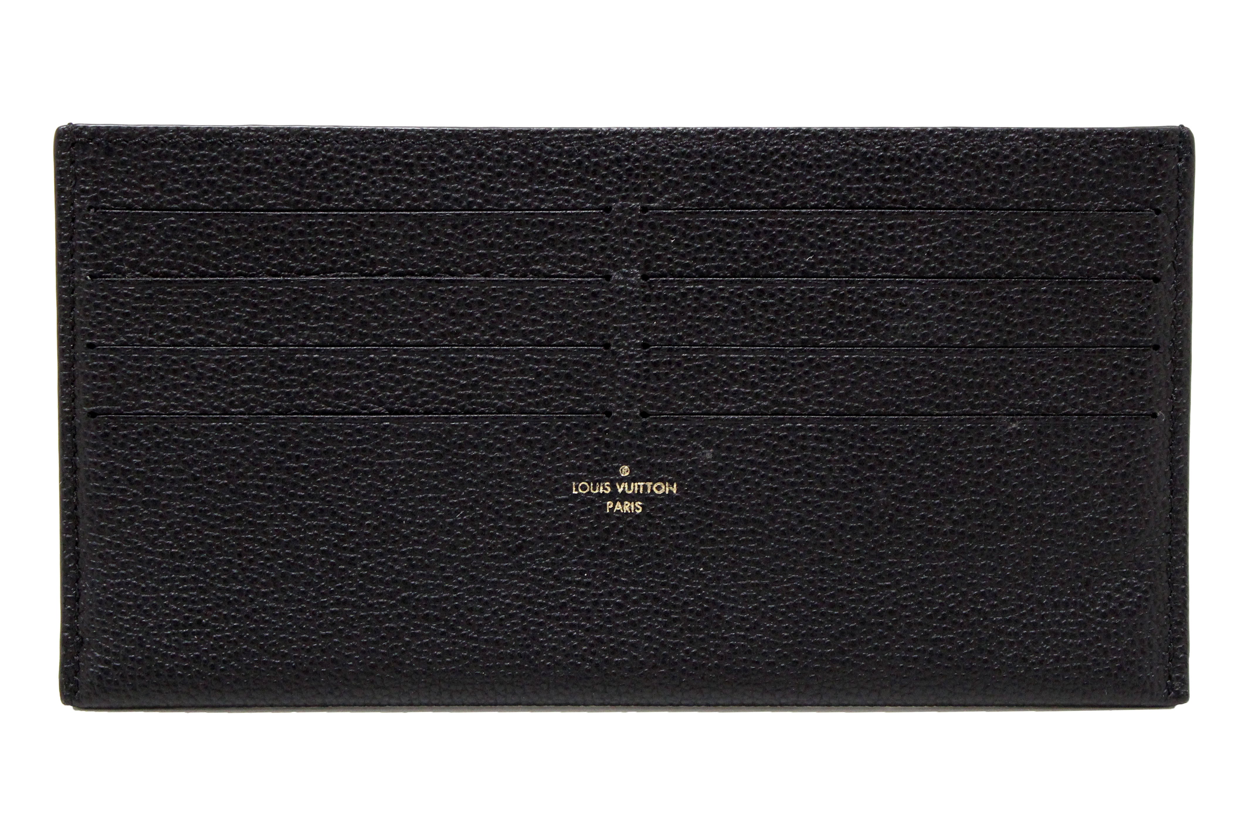 Authentic Louis Vuitton Black Monogram Empreinte Felicie Pochette Crossbody Bag - Luxury Designer Wallet on Chain for Women, Perfect for Evening Parties, Date Nights & Special Occasions