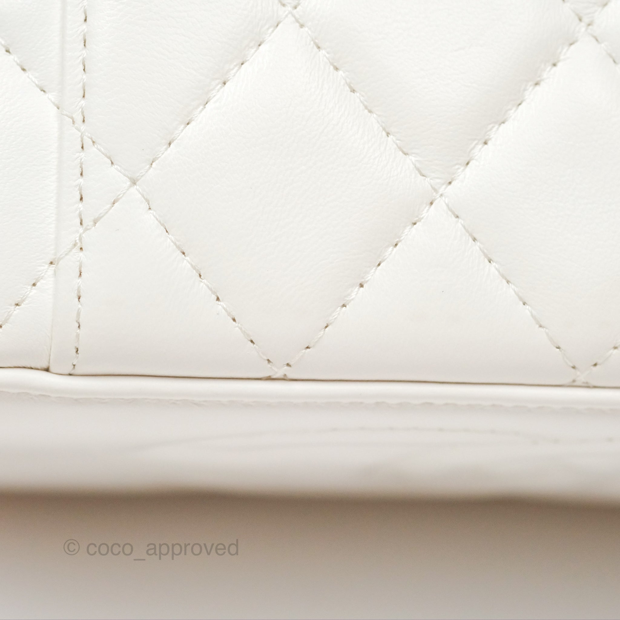 Chanel All Slide Vanity Bag with Adjustable Chain - White Lambskin Leather & Aged Gold Hardware - Luxury Crossbody Bag for Women, Perfect for Parties & Evening Events