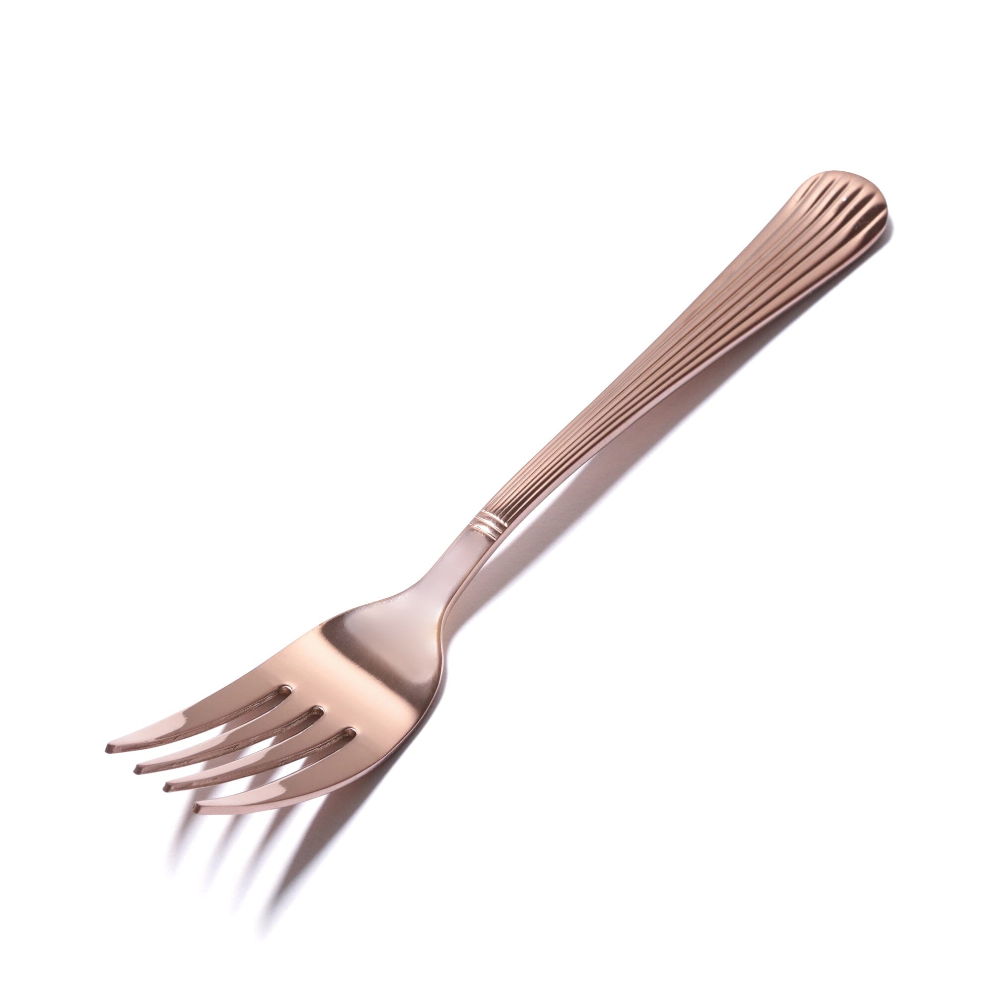 10-Piece Stainless Steel & Copper Cutlery Set - Elegant Flatware for Dining, Gifts, and Home Decor