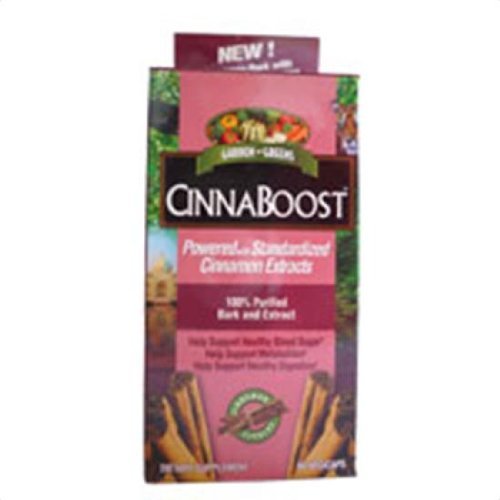 Organic Cinnamon Supplement for Blood Sugar Support - Garden Greens CINNABOOST VEGCP Vegan Capsules (60 Count) - Supports Healthy Metabolism & Energy Levels for Active Lifestyles