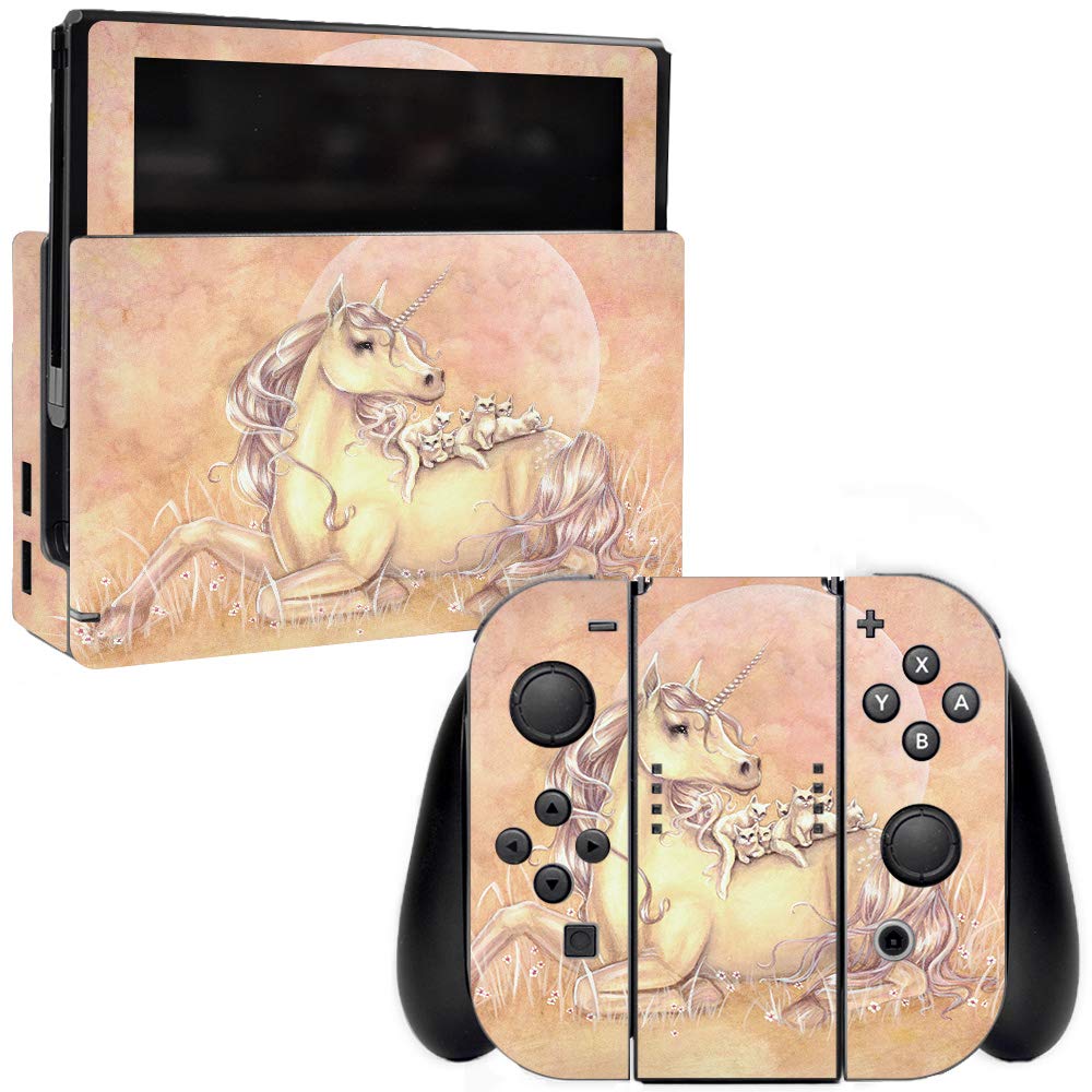 MightySkins Vinyl Decal Wrap Cover for Nintendo Switch - Purrfect Friends Design | Protective & Durable Skin | Easy to Apply & Remove | Made in USA | Perfect for Gaming, Travel & Customization